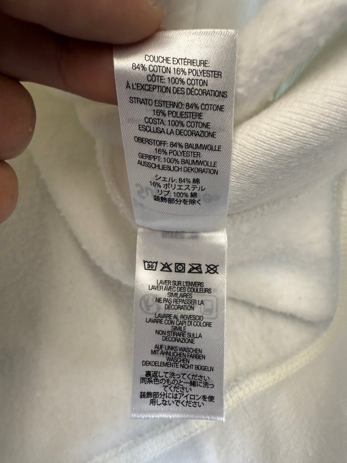 FW23 SUPREME BOX LOGO HOODIE WHITE/WHITE (2XL)