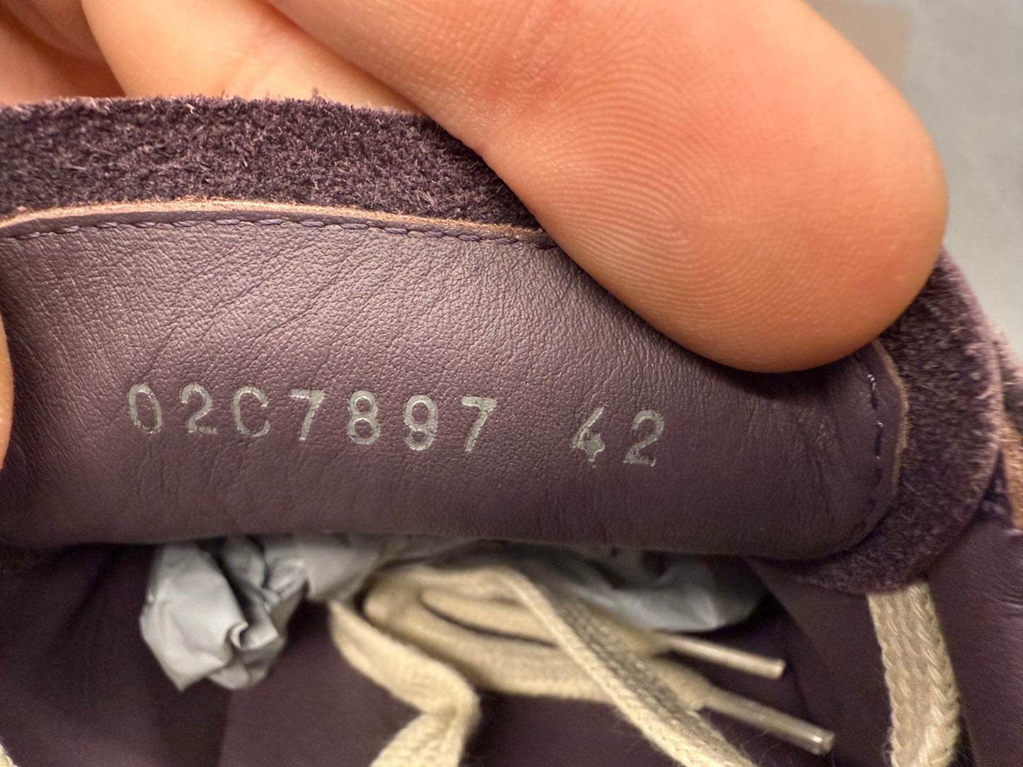 RICK OWENS VINTAGE SNEAKER - AMETHYST/MILK