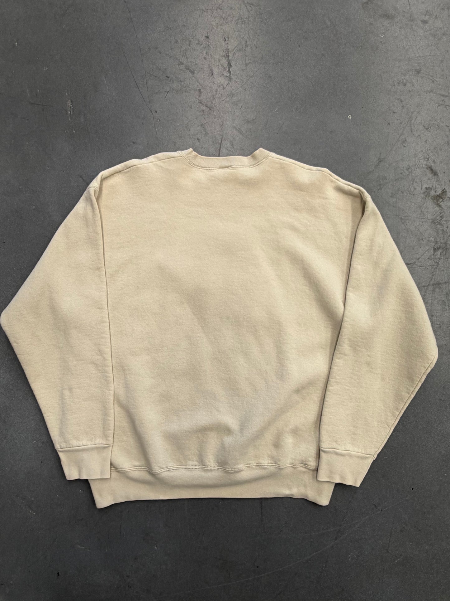 90'S NIKE BOOTLEG EMBROIDERED NYLON-PATCH CREWNECK (GRAY NIKE TAG WITH RED SWOOSH)