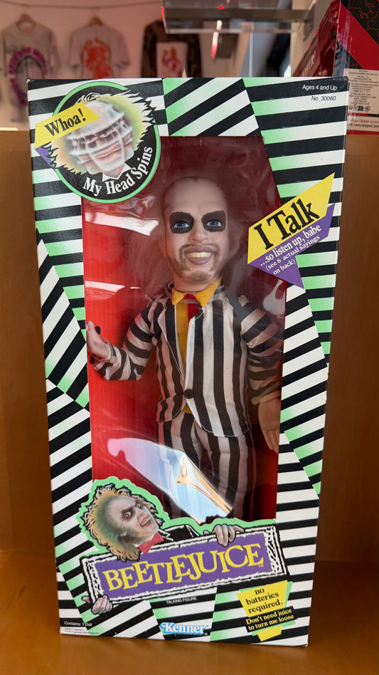 1989 BEETLEJUICE TALKING FIGURINE BY KENNER