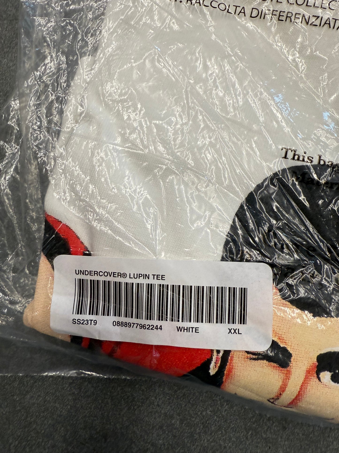 SS23 SUPREME UNDERCOVER LUPIN TEE WHITE 2XL