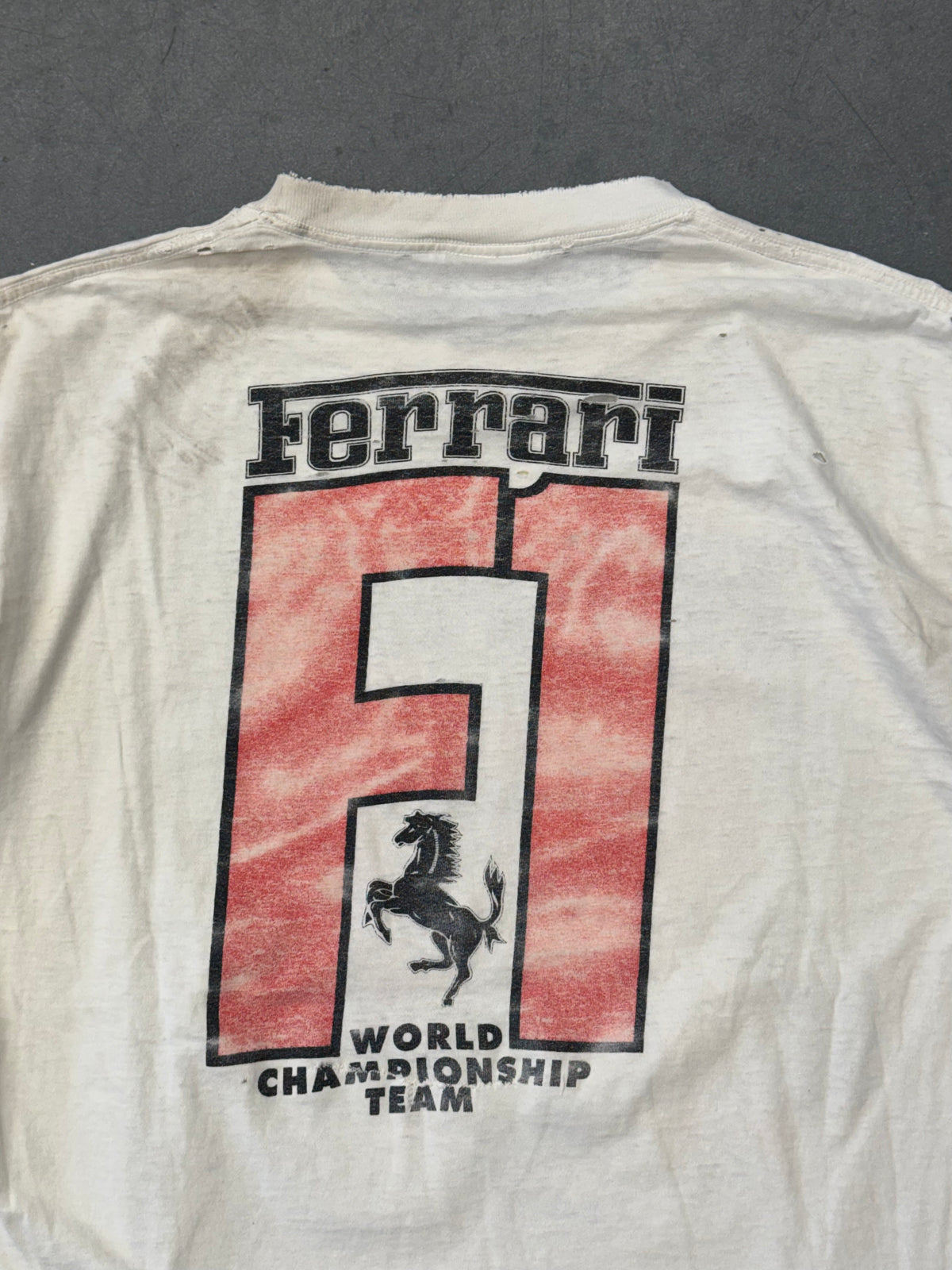 90'S F1 FERRARI WORLD CHAMPIONSHIP TEAM TEE (ALL SPORT TAG)