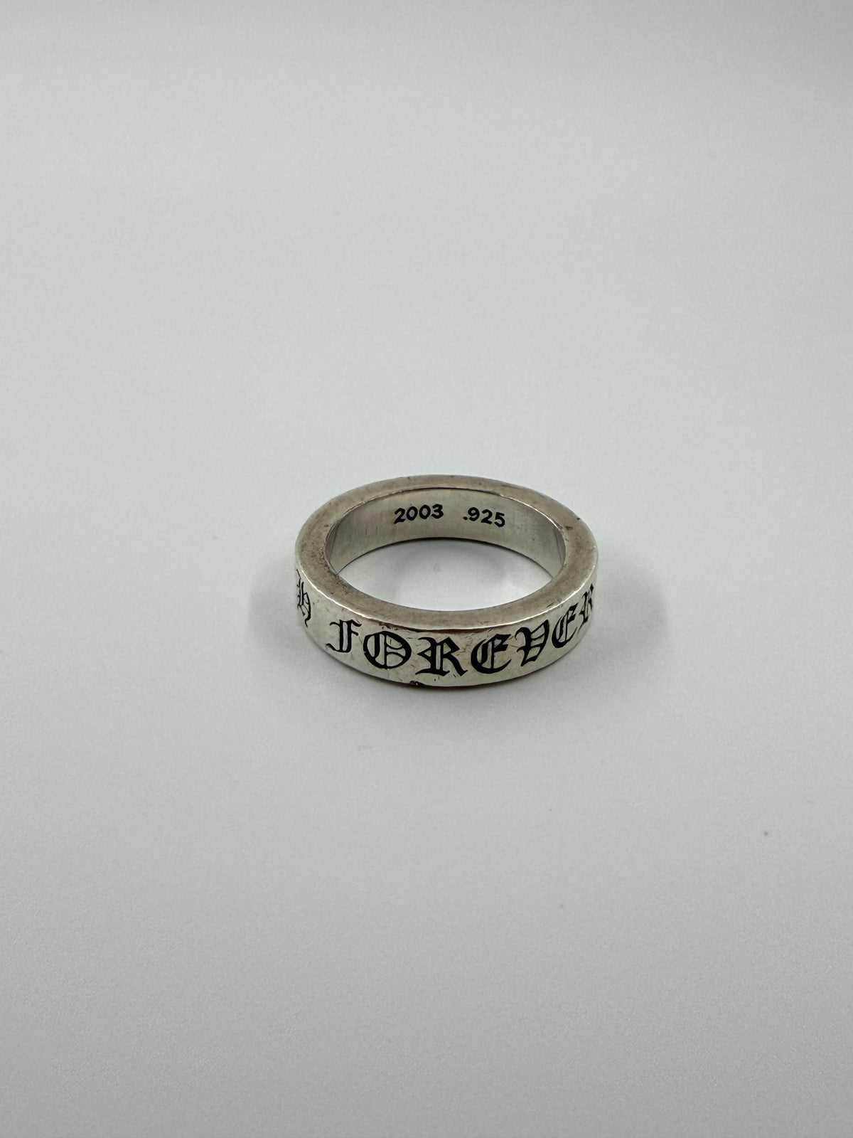 CHROME HEARTS CH FOREVER SPACER SILVER RING (11.5)