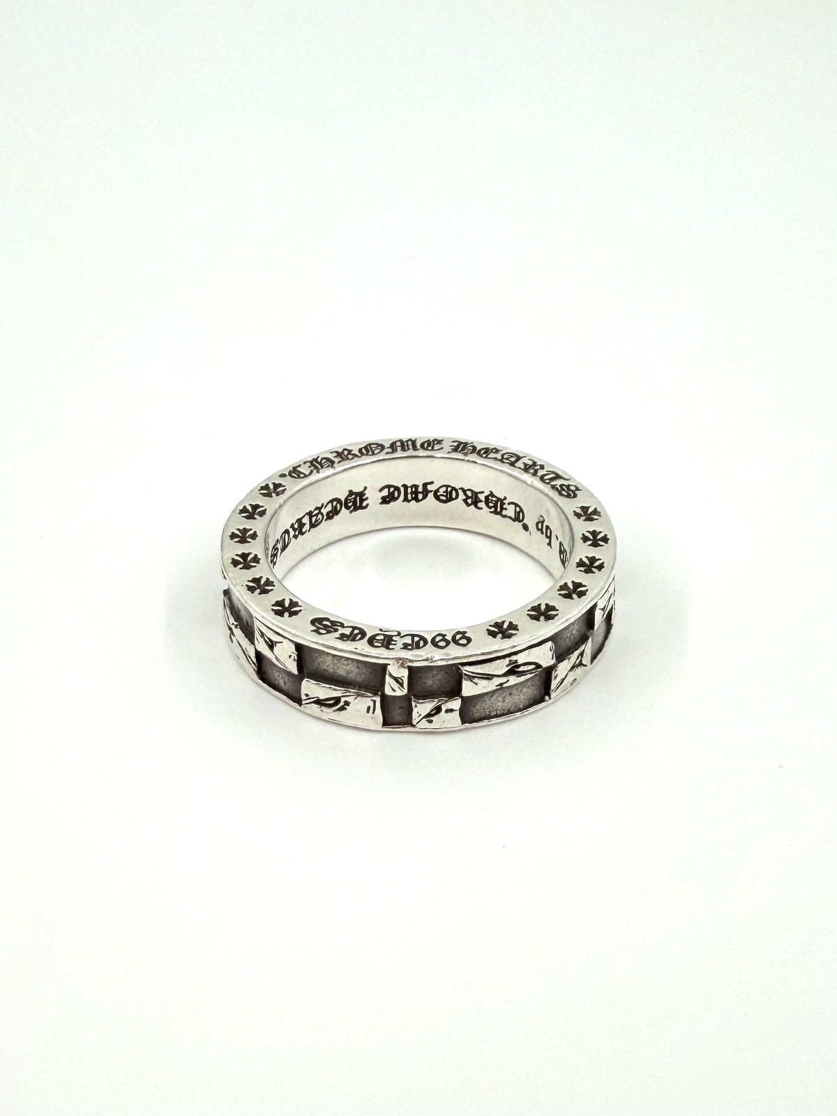 CHROME HEARTS MATTY BOY 99 EYES SILVER SPACER RING