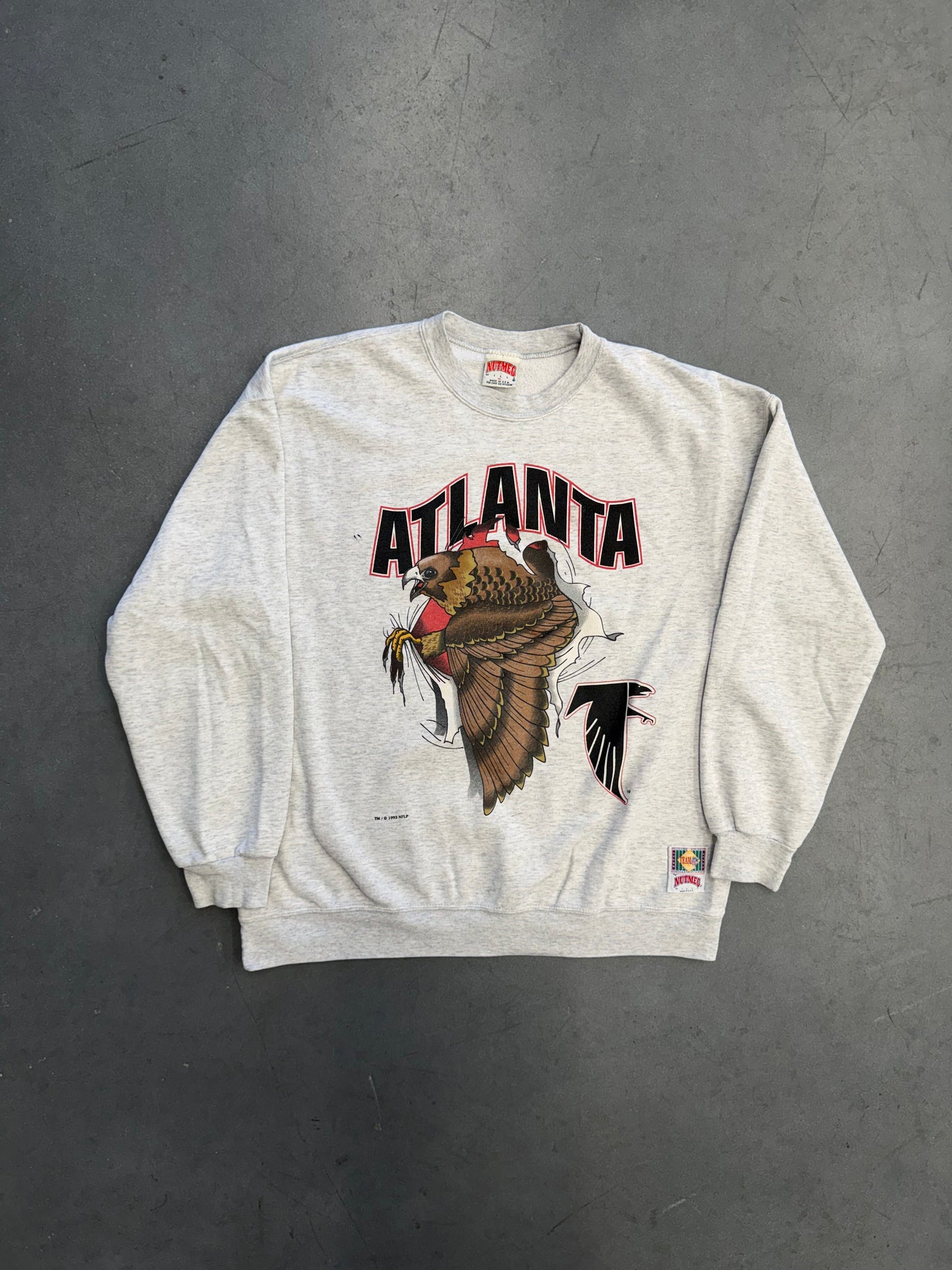 1993 NFL ATLANTA FALCONS BREAKTHROUGH CREWNECK SWEATER (NUTMEG MILLS TAG)