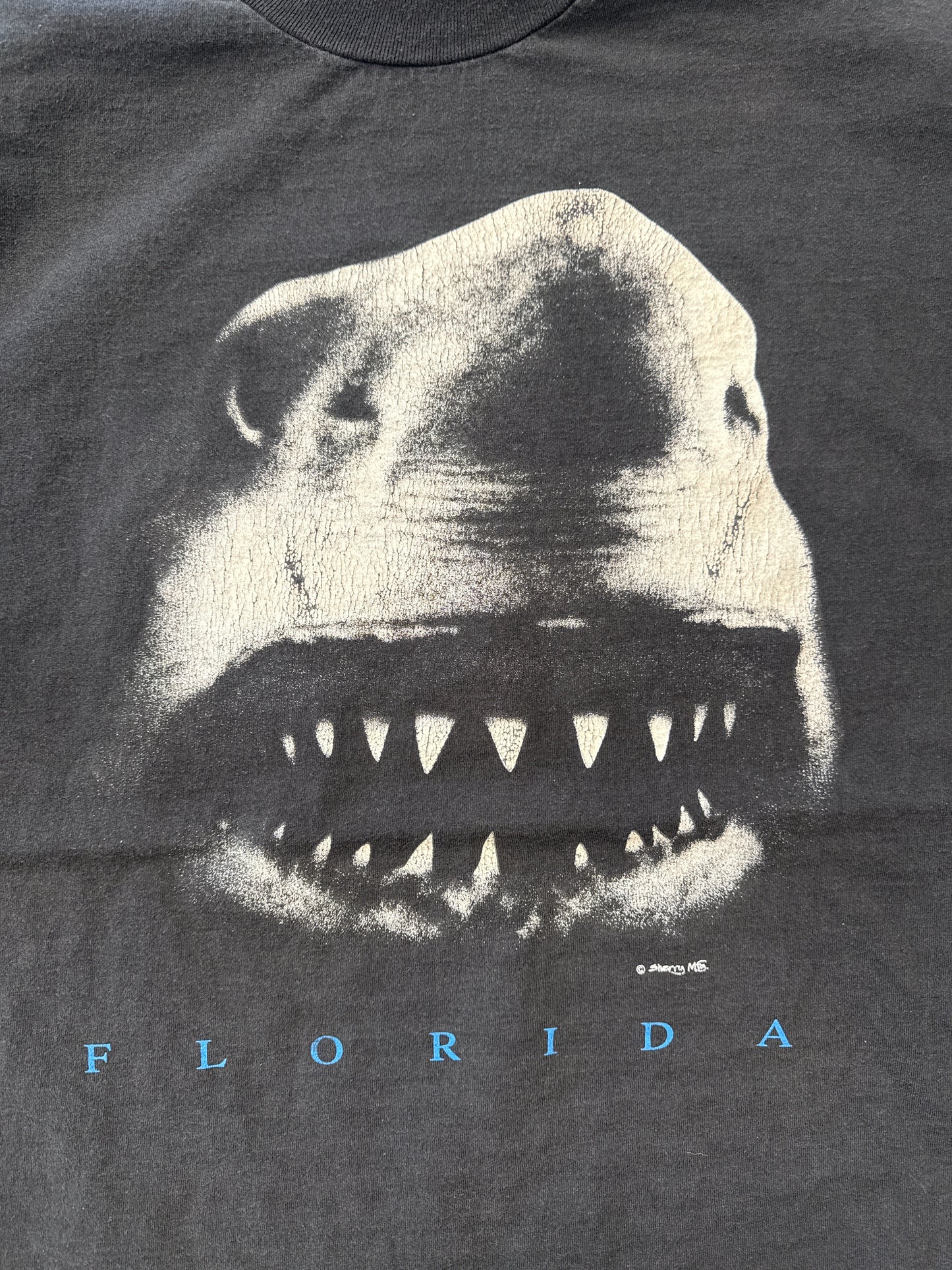 90S FLORIDA SHARK SHERRY MFG TEE (SHERRY'S BEST TAG)