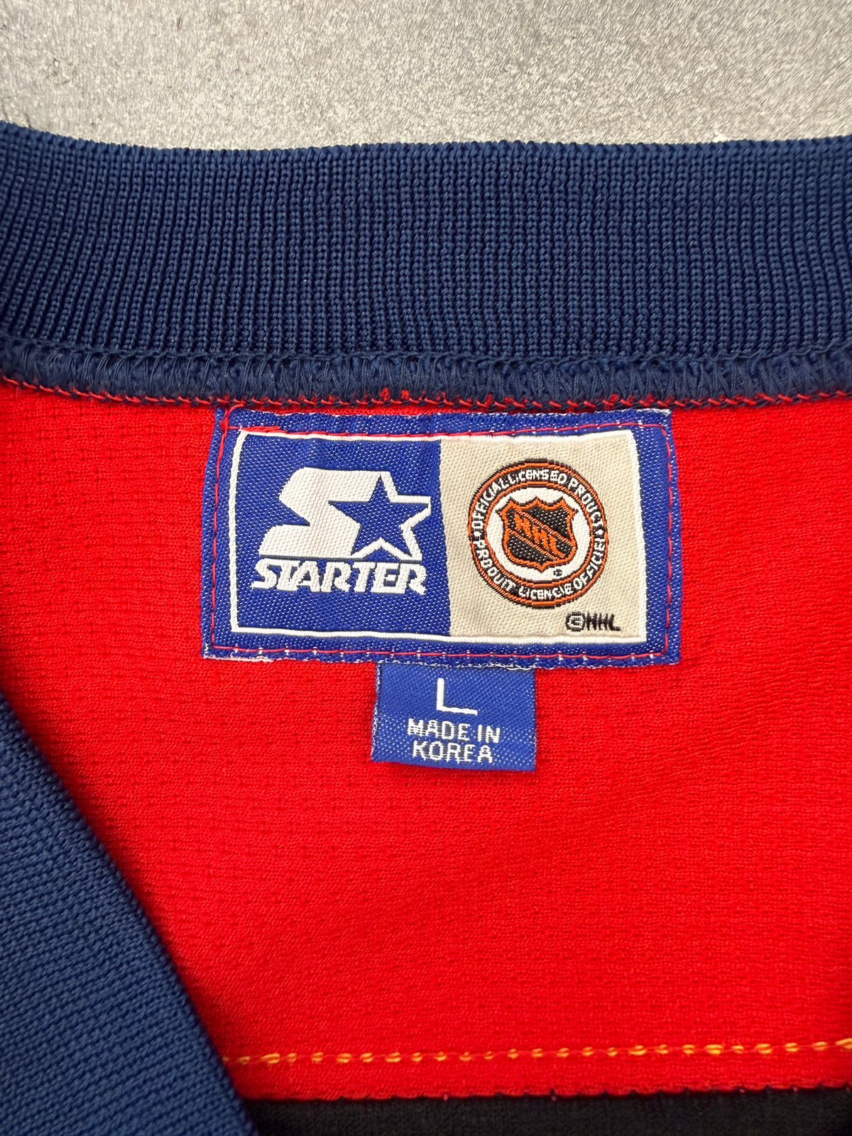 90'S FLORIDA PANTHERS STARTER NHL HOCKEY JERSEY - BLACK