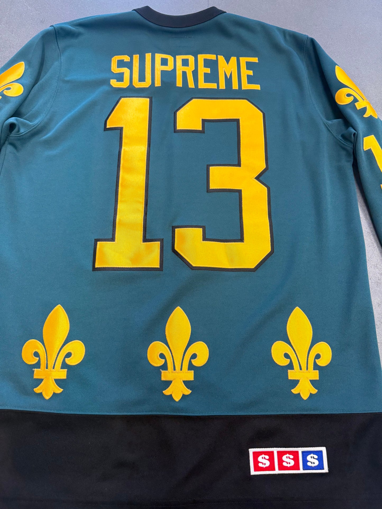 FW13 SUPREME FLEUR DE LIS HOCKEY JERSEY