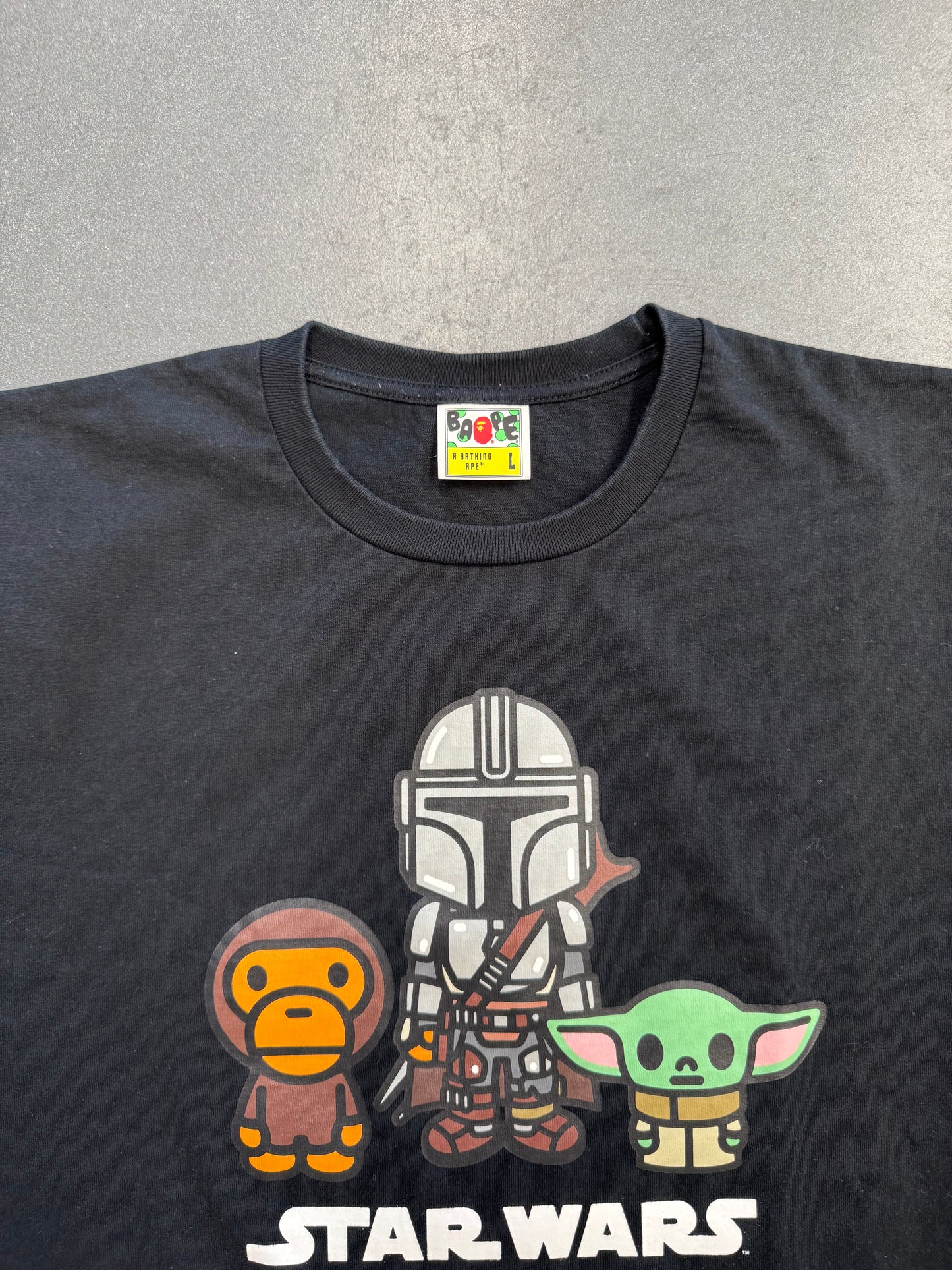 SS20 BAPE X STAR WARS THE CHILD MANDALORIAN BABY MILO TEE