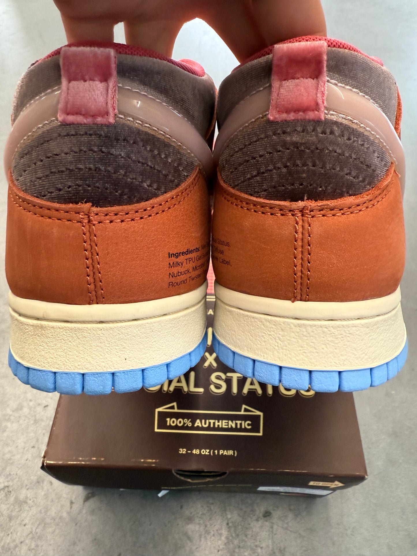 2021 SIZE 11 NIKE DUNK MID SOCIAL STATUS FREE LUNCH CHOCOLATE MILK (NEW WITH BOX)