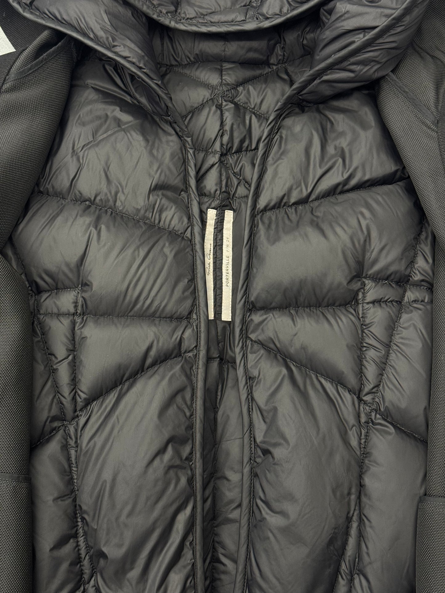 FW24 RICK OWENS PORTERVILLE PETER DOWN LAYERED JACKET