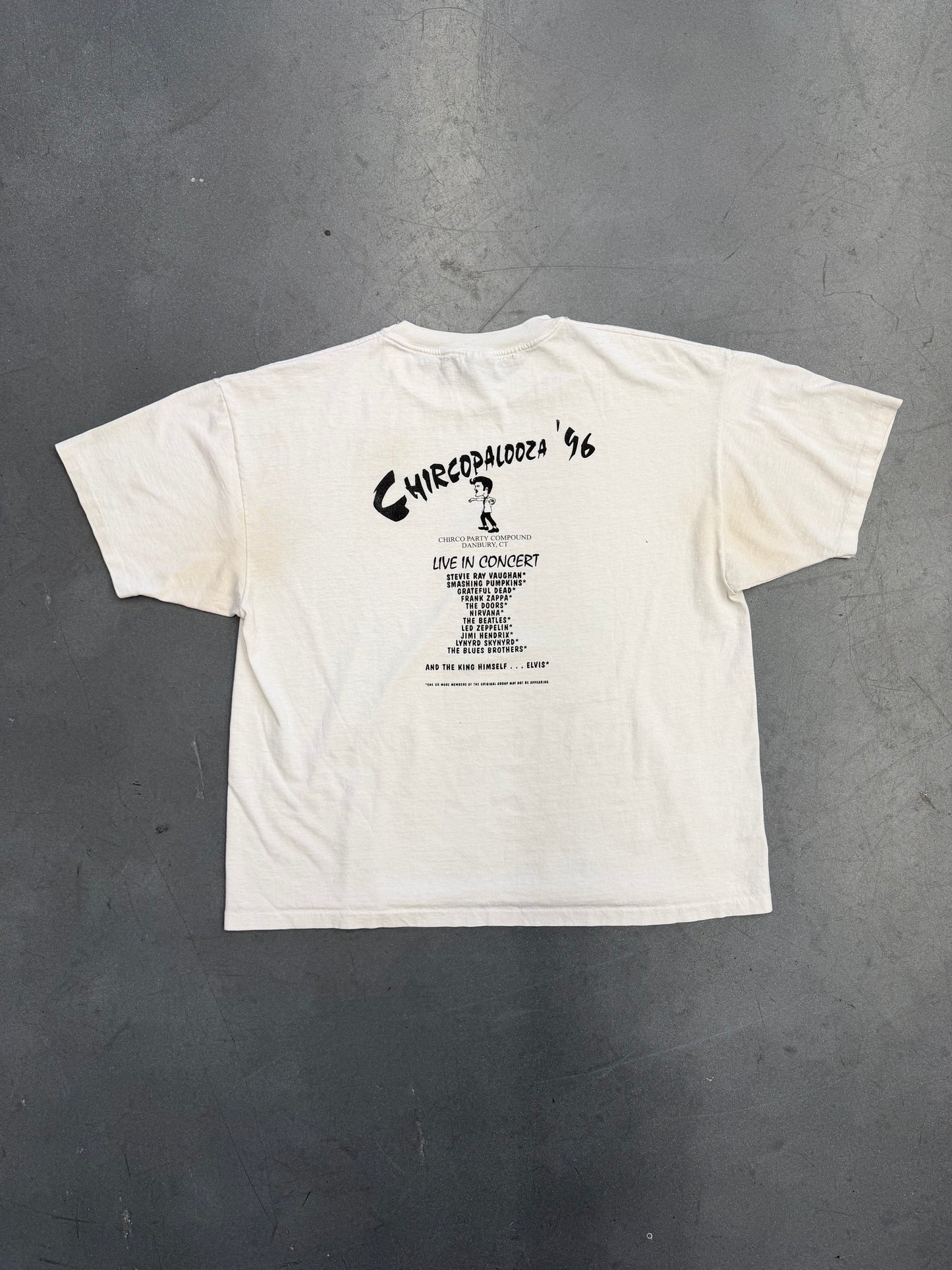 1996 CHIRCOPALOOZA DANBURY, CT MULLET TEE (PULLED TAG)