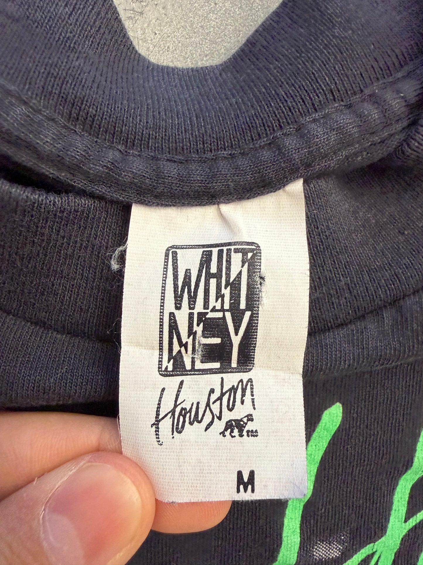 1991 WHITNEY HOUSTON I'M YOUR BABY TONIGHT TOUR TEE (WHITNEY HOUSTON TAG)