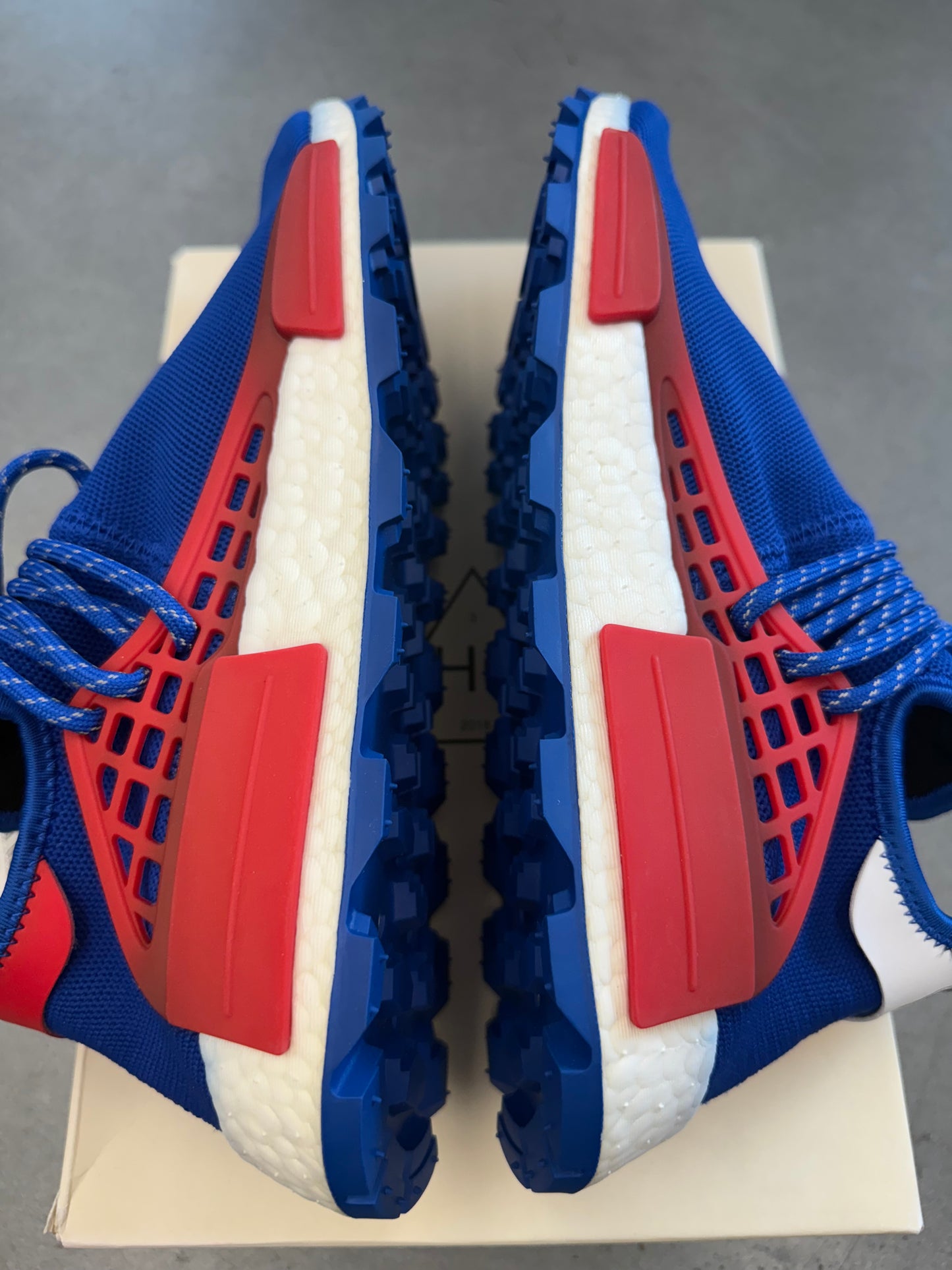 SIZE 11 ADIDAS NMD HU PHARRELL NERD BLUE  (BRAND NEW WITH BOX)