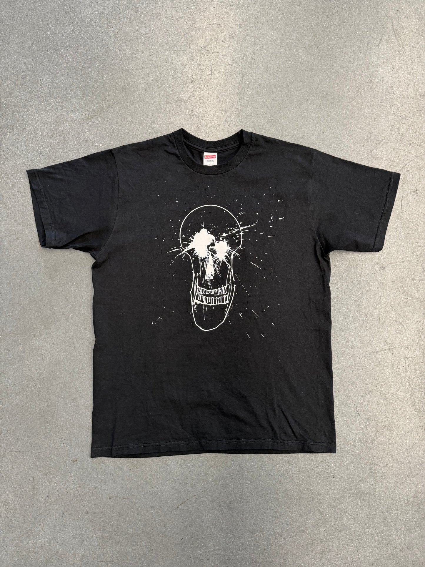SS22 SUPREME RALPH STEADMAN SKULL TEE - BLACK