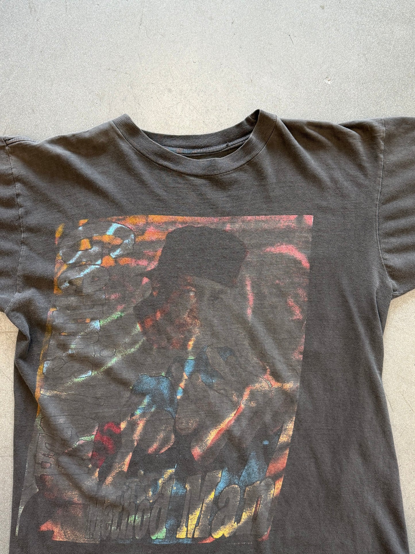 90'S WU-TANG LIQUID SWORDS GENIUS/GZA METHOD MAN SHADOWBOXIN’ RAP TEE (PULLED TAG)