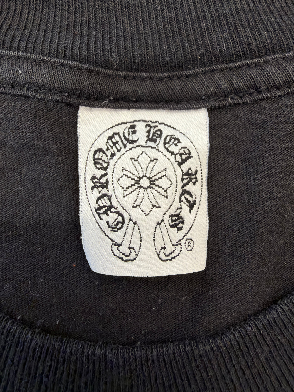 VINTAGE CHROME HEARTS FOTI HARRIS TEETER T-BAR POCKET TEE (CHROME HEARTS TAG)