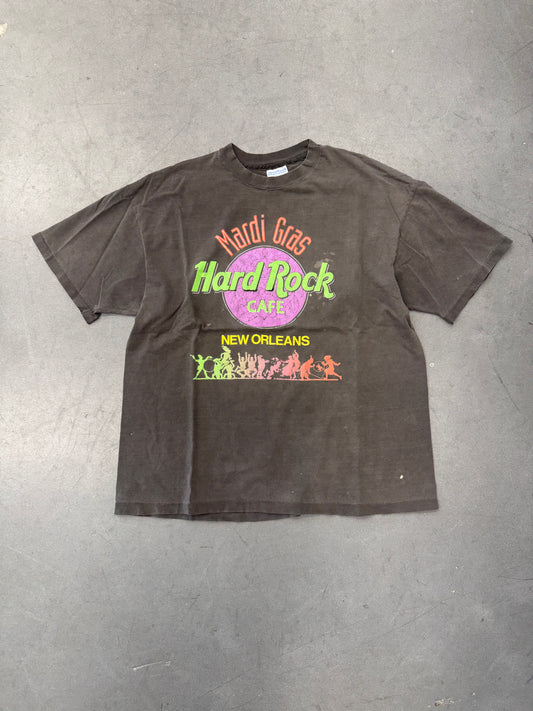 90S MARDI GRAS HARD ROCK CAFE (HANES BEEFY TAG)