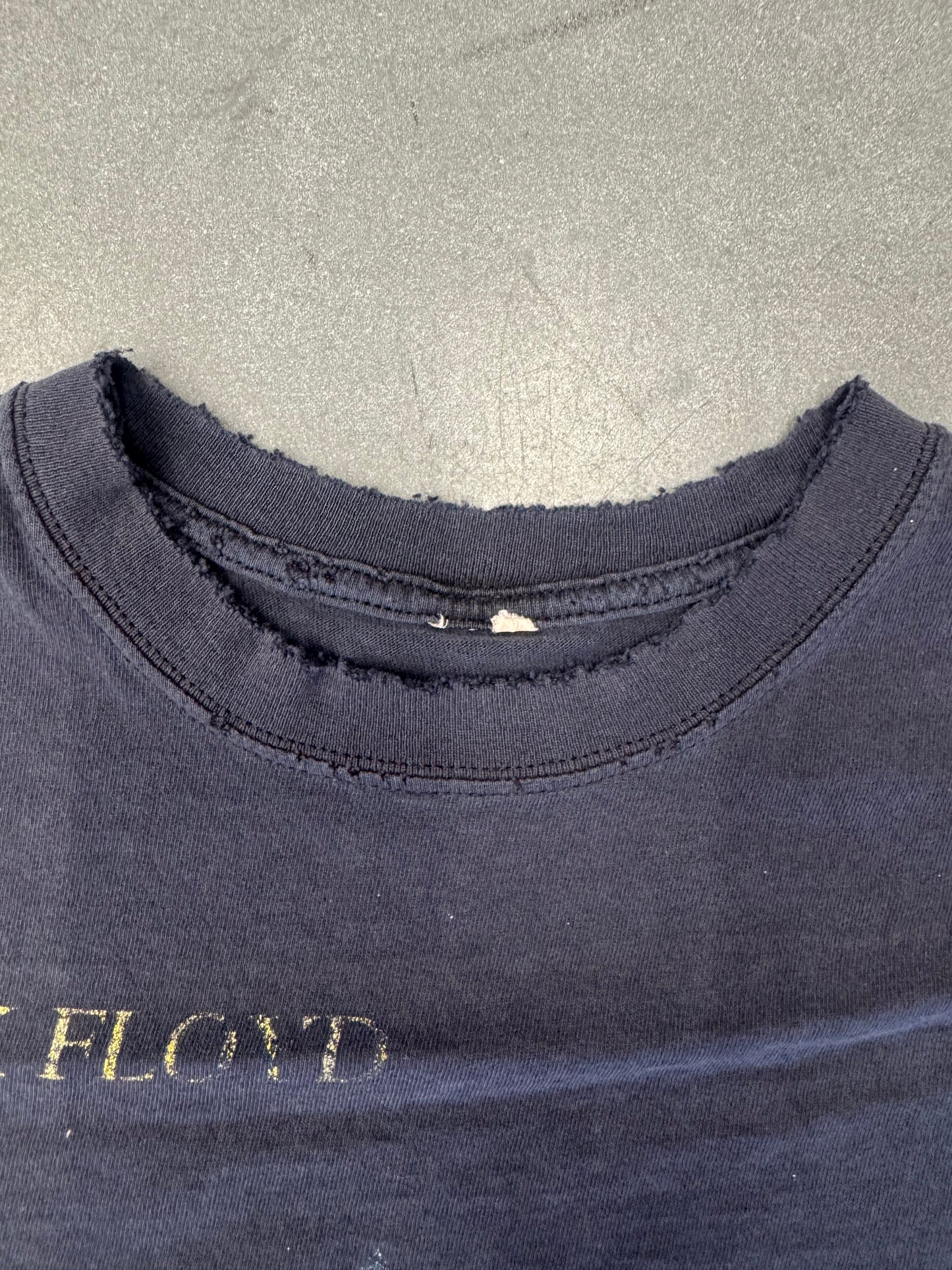 PINK FLOYD DARK SIDE OF THE MOON FADED AND DISTRESSED TEE (PULLED TAG)