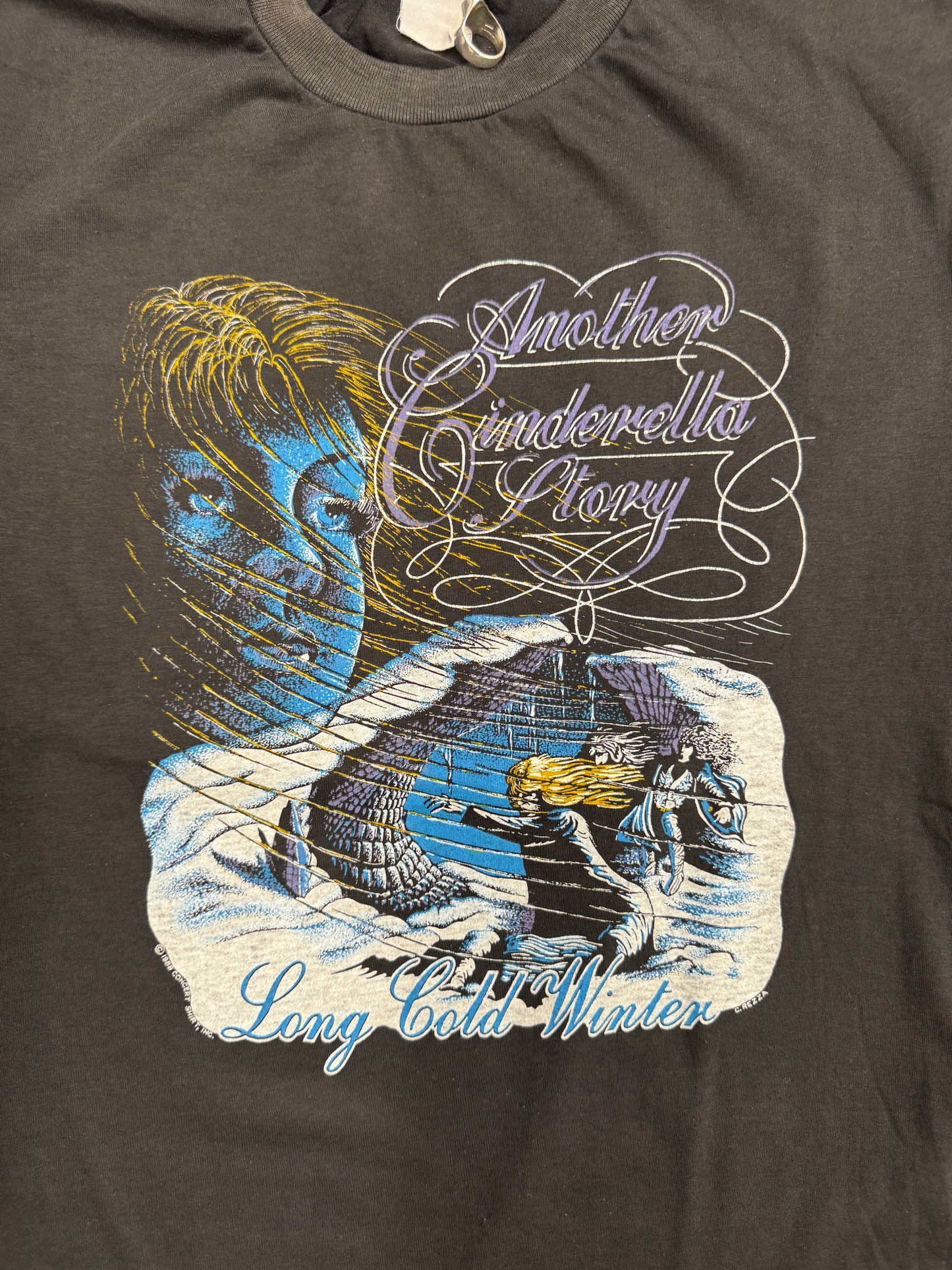 1988 CINDERELLA "LONG COLD WINTER" ALBUM TEE (FADED TAG)