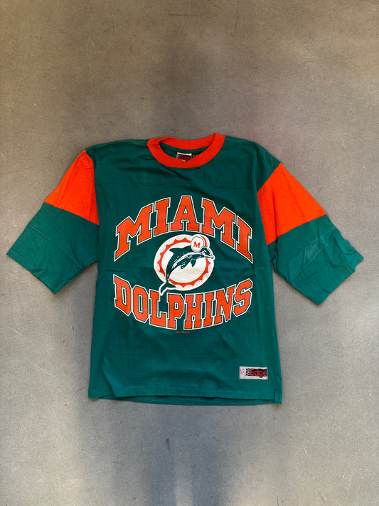 1996 MIAMI DOLPHINS NFL EDGE 3/4 SLEEVE TEE (EDGE TAG)