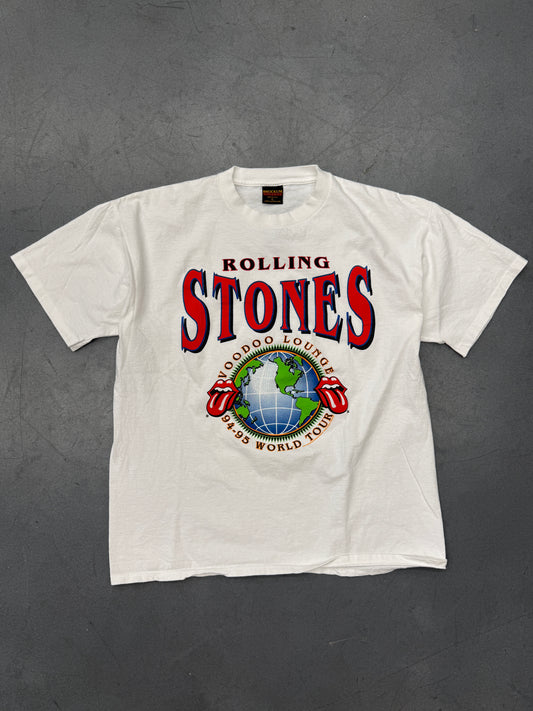 1994 ROLLING STONES VOODOO LOUNGE GLOBE TEE (BROCKUM TAG)