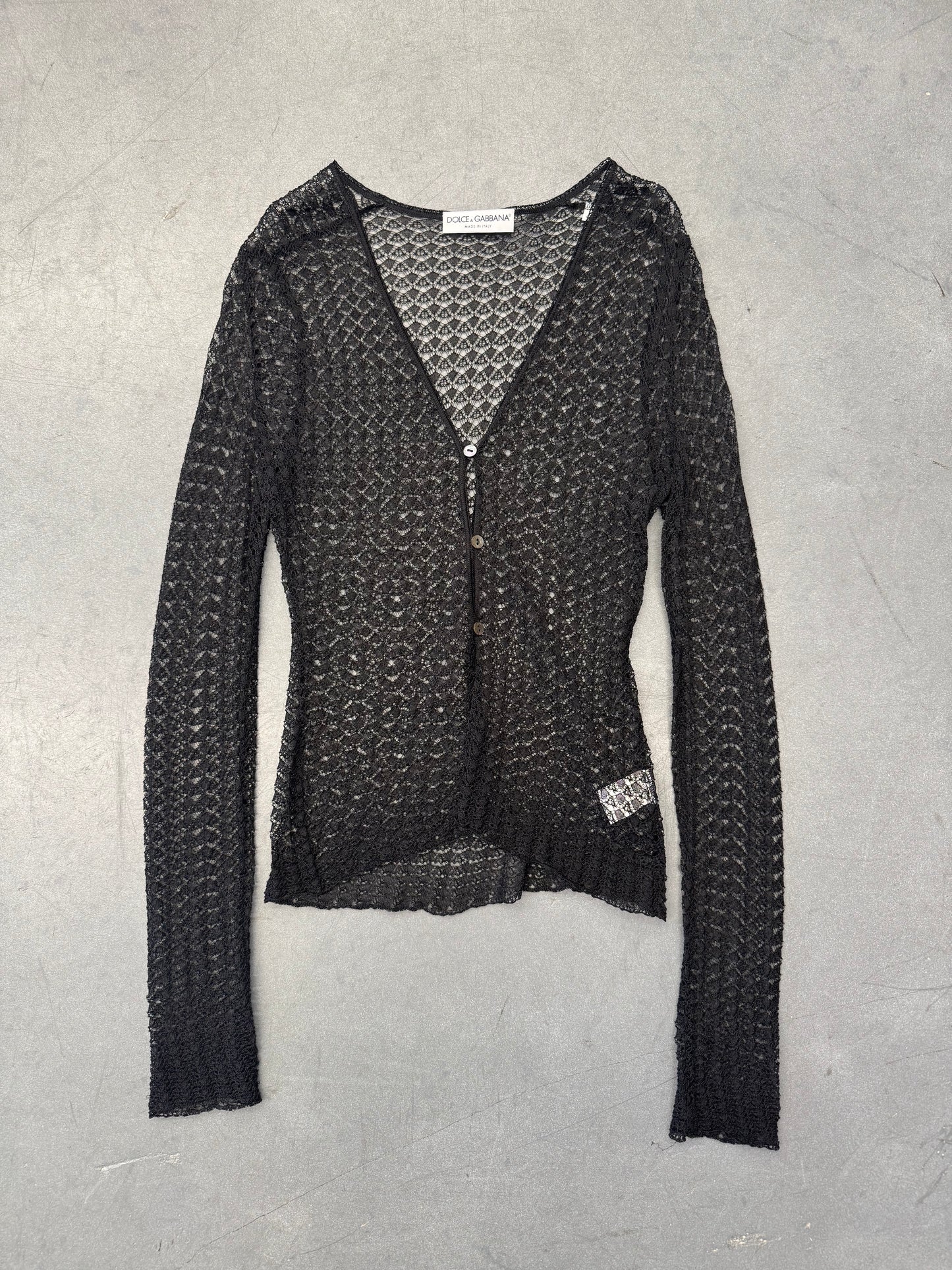 VINTAGE DOLCE & GABBANA VISCOSE LACE CARDIGAN