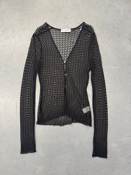VINTAGE DOLCE & GABBANA VISCOSE LACE CARDIGAN
