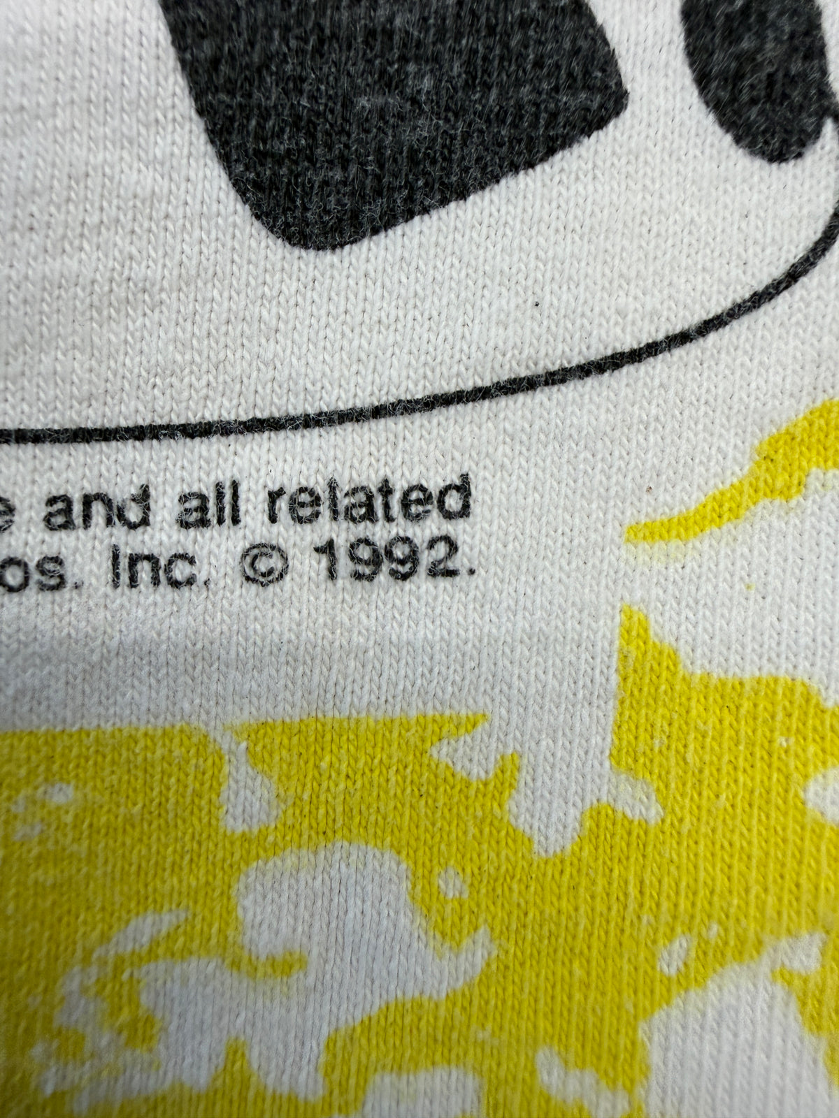 1992 WILE E. COYOTE BIG FACE AOP LOONEY TUNES TEE (SUN TAG)