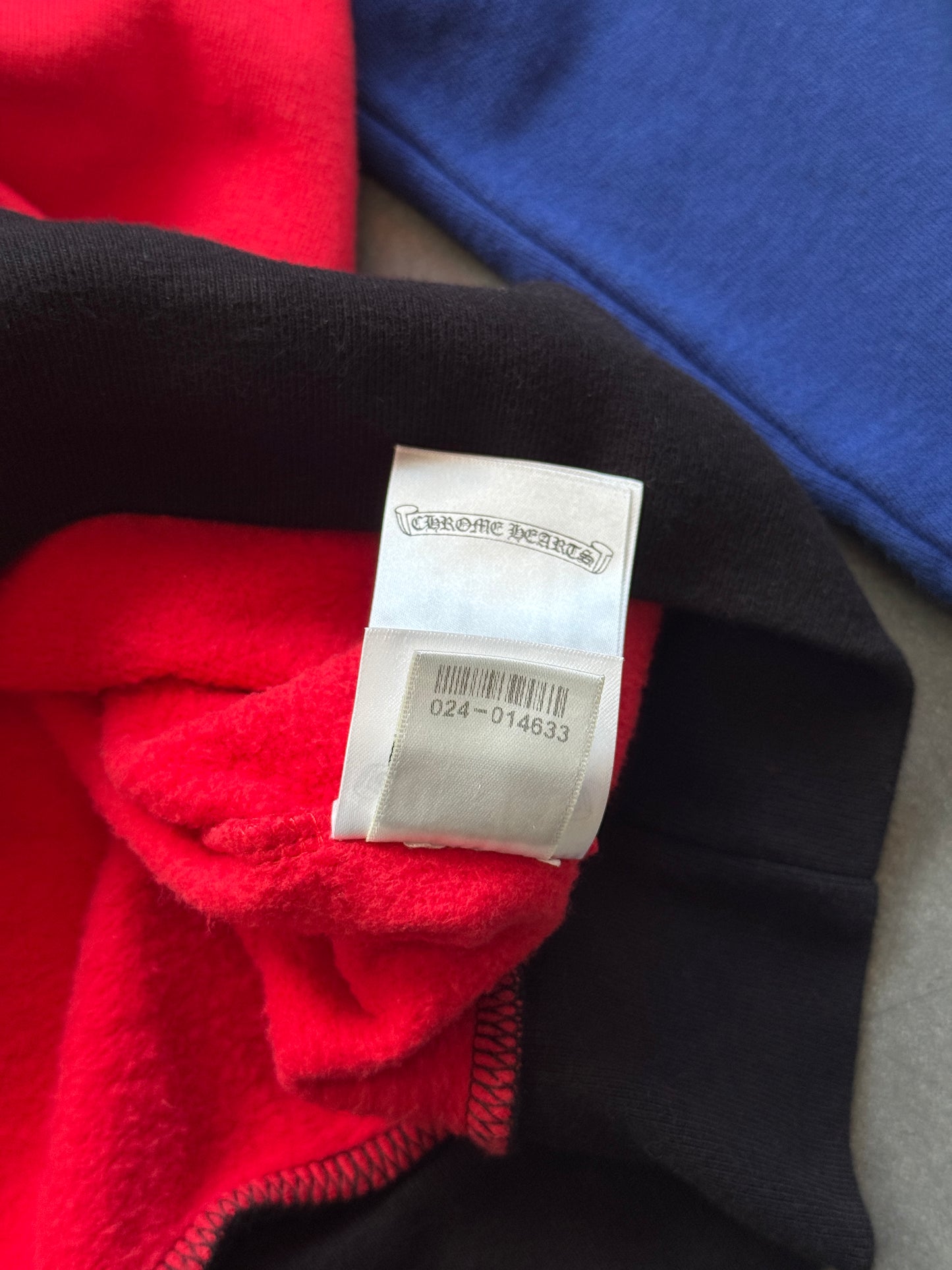 CHROME HEARTS MATTY BOY COLOR-BLOCK CHOMPER HOODIE (XS)