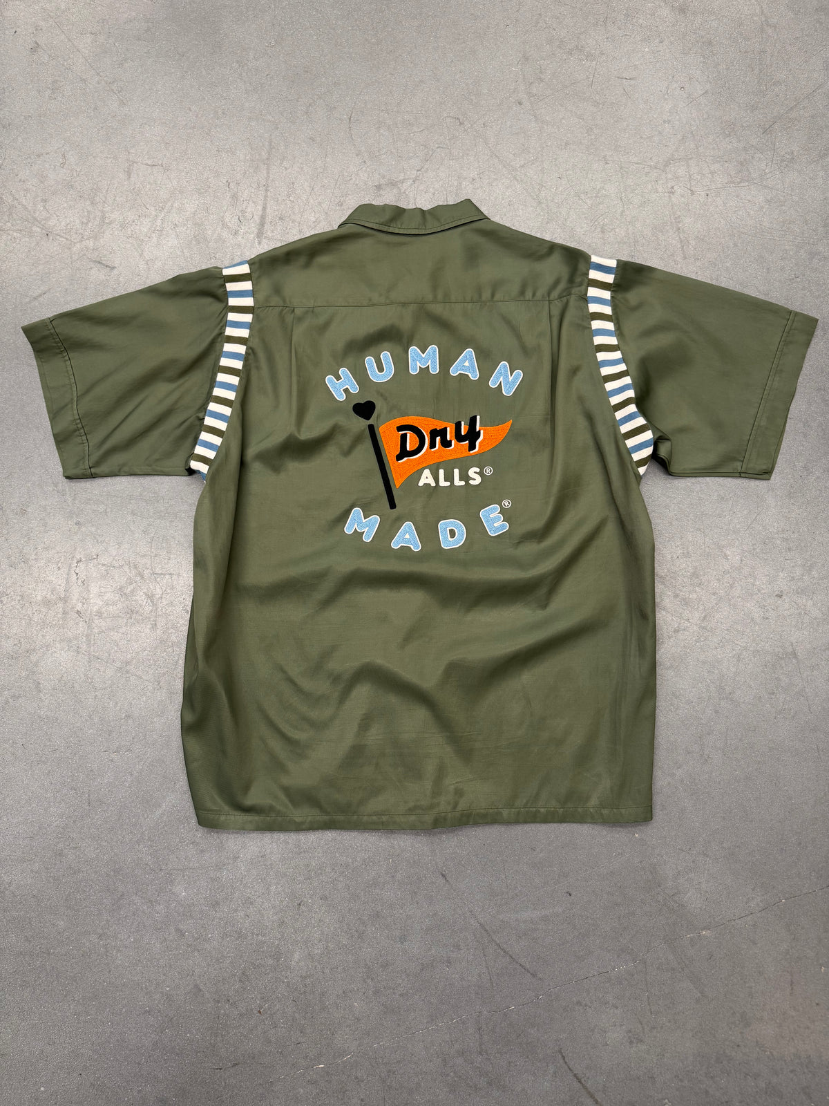 HUMAN MADE BOWLING SHIRT OLIVE DRAB