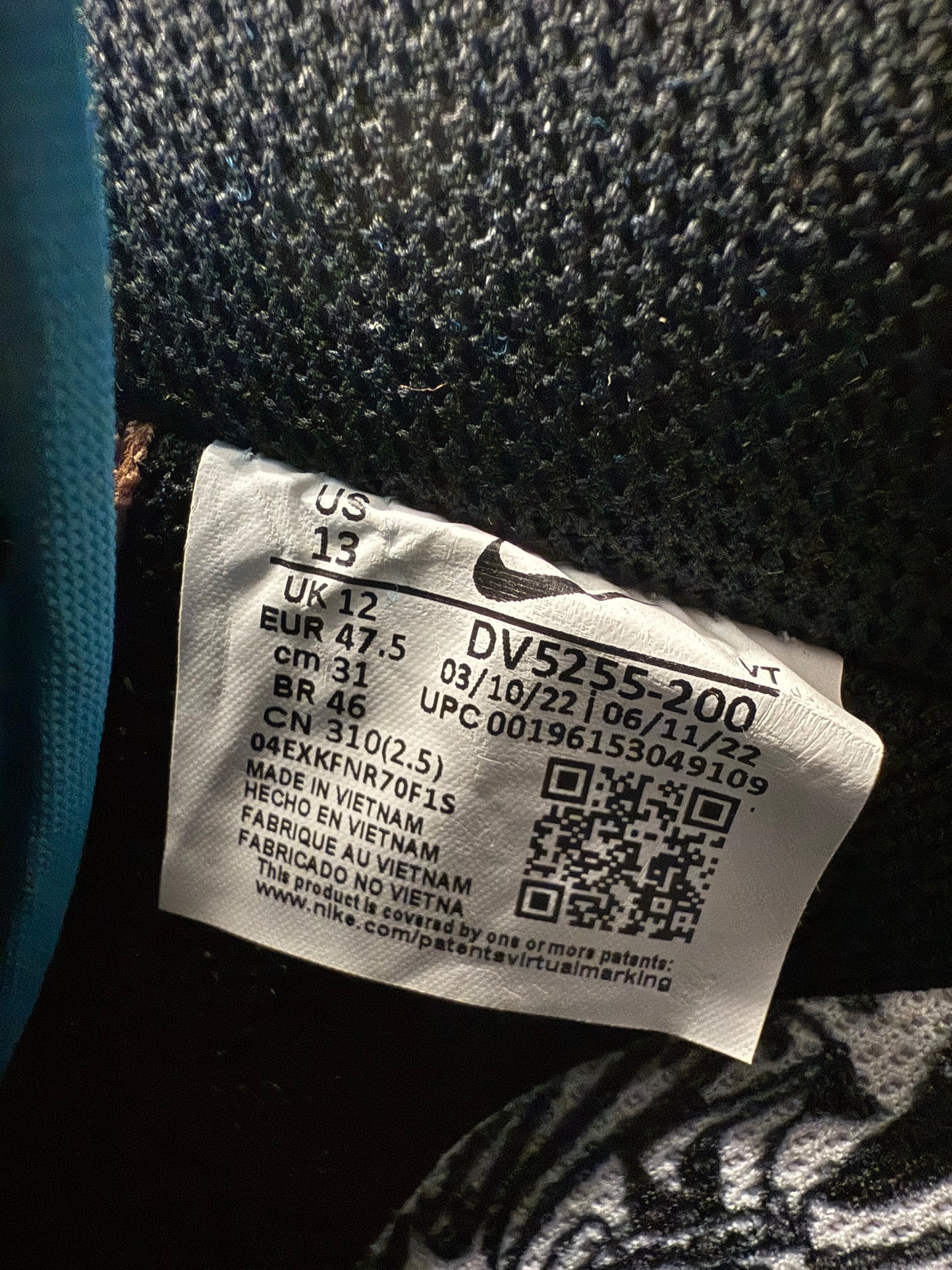 SIZE 13 NIKE AIR FORCE 1 LOW SP UNDEFEATED (BRAND NEW WITH BOX)