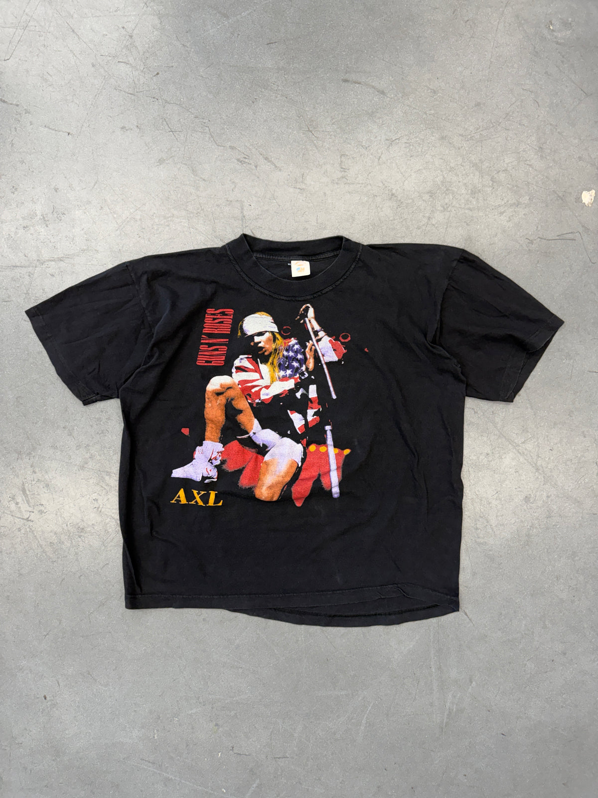 1992 GUNS N' ROSES AXL "KILL YOUR RIVALS" GERMANY WORLD TOUR TEE (AMERICAN STYLE TAG)
