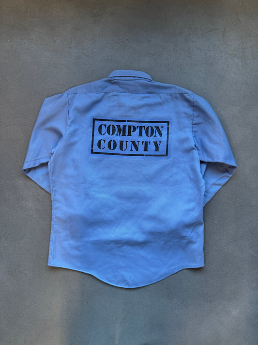 1989 NWA COMPTON COUNTY LS BUTTON UP (DICKIES TAG)