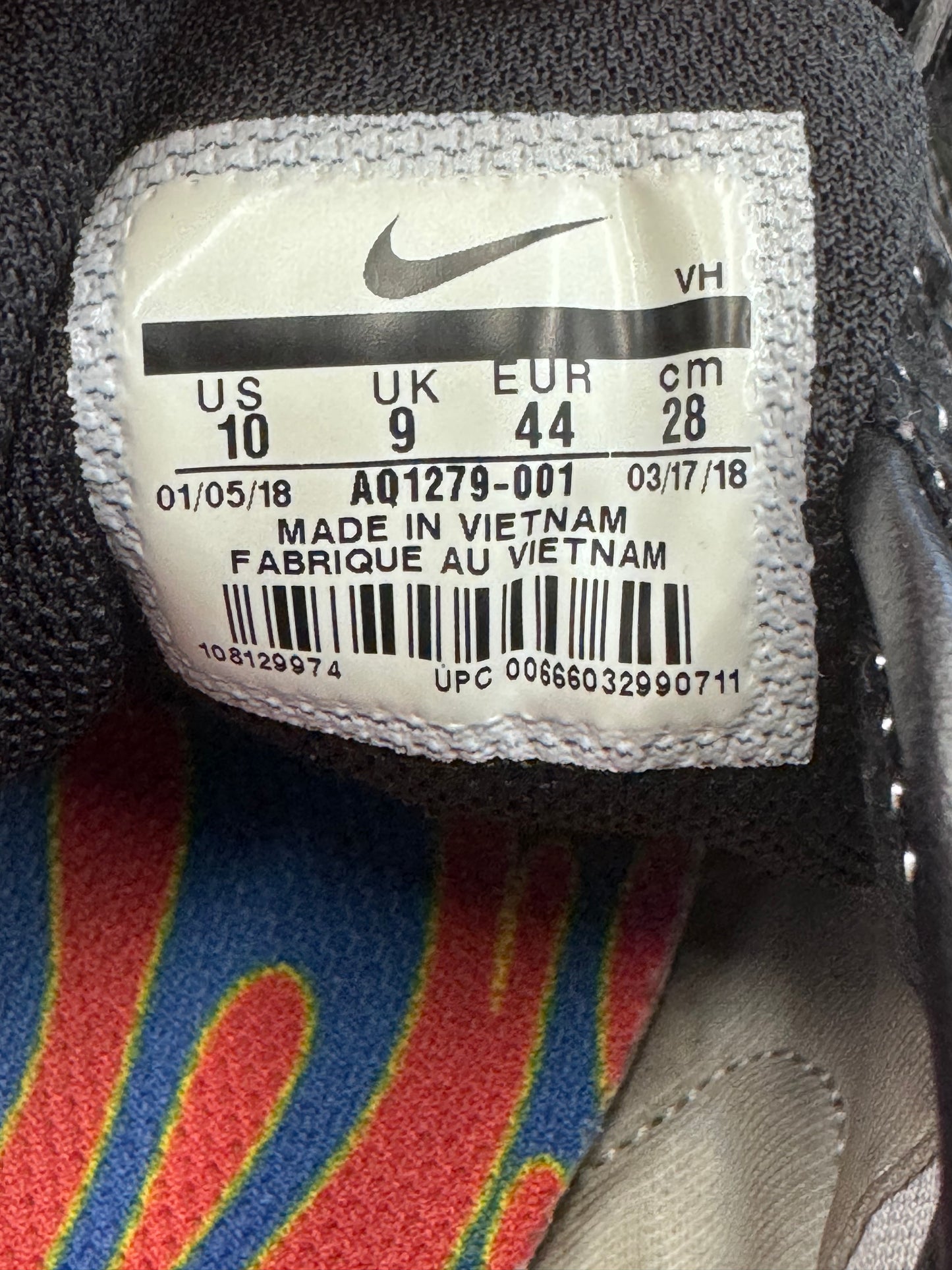 SIZE 10 SS18 NIKE ZOOM STREAK SPECTRUM PLUS SUPREME (PRE-OWNED WITH BOX) (CC)