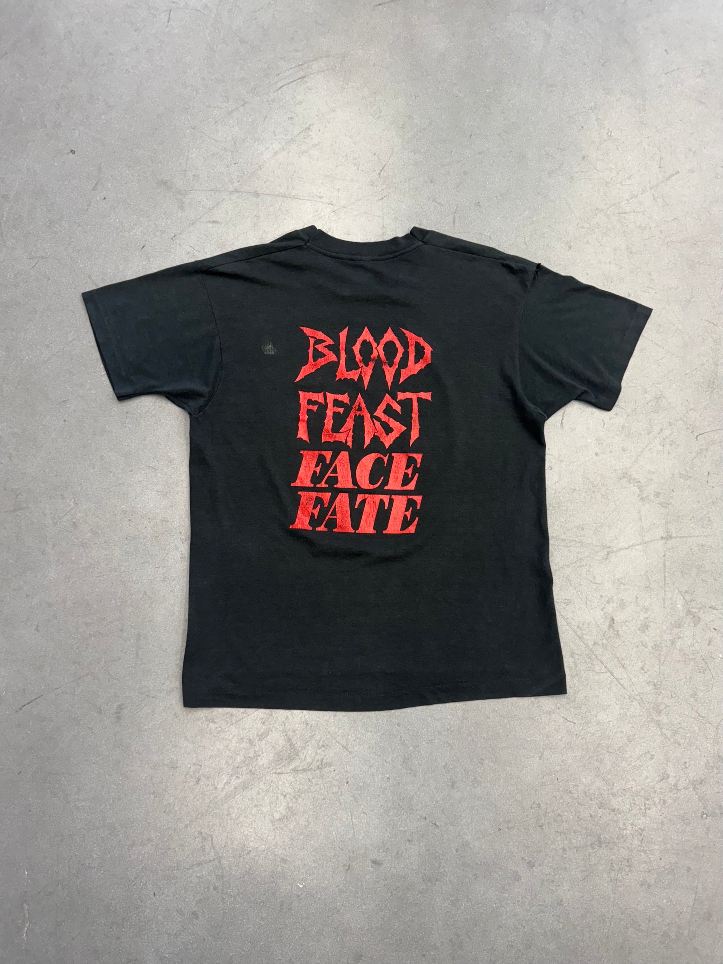 ‘80S BLOOD FEAST FACE FATE TEE (SCREEN STARS TAG)
