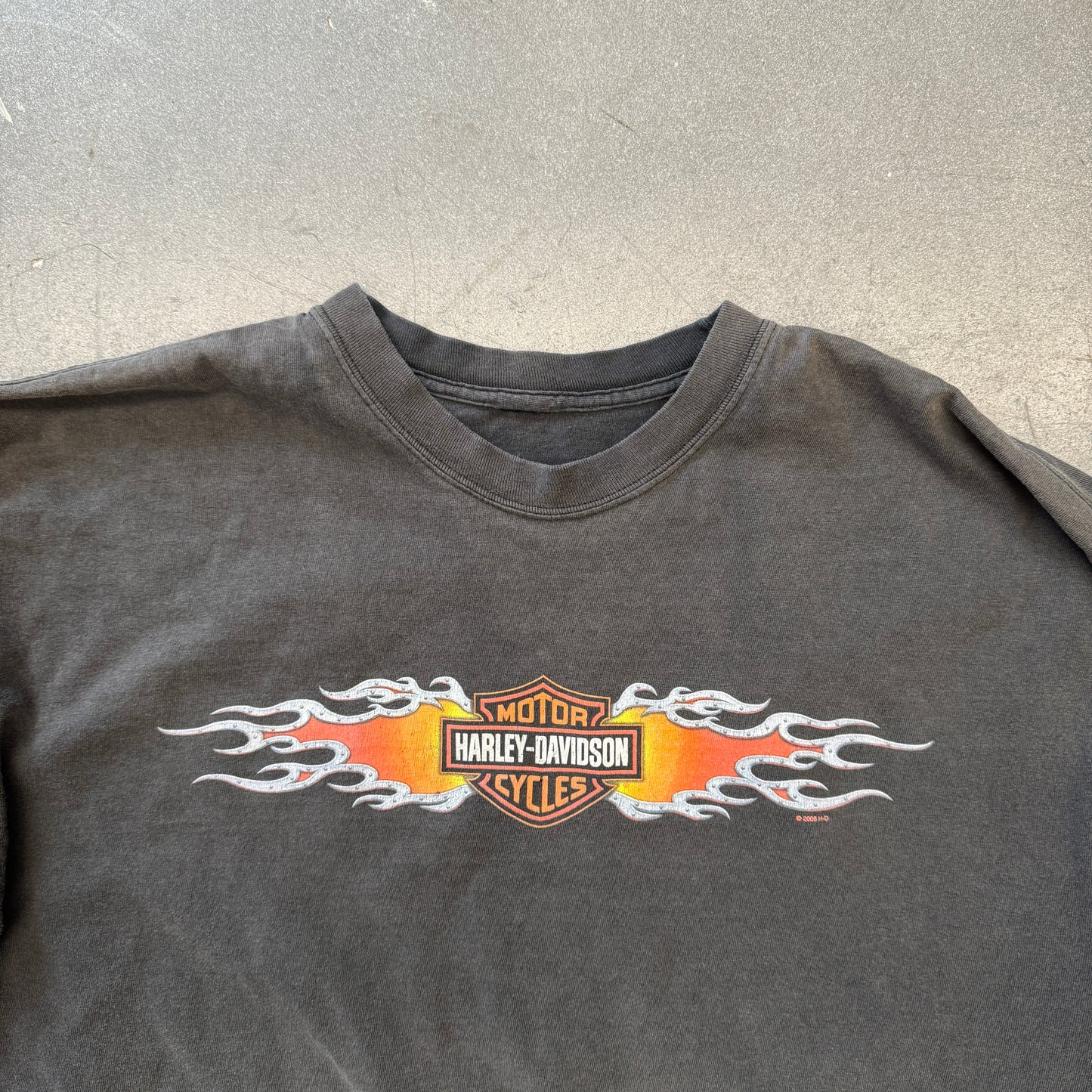 HARLEY-DAVIDSON MOTORCYCLES FAIRFAX VA FLAME LONG SLEEVE TEE