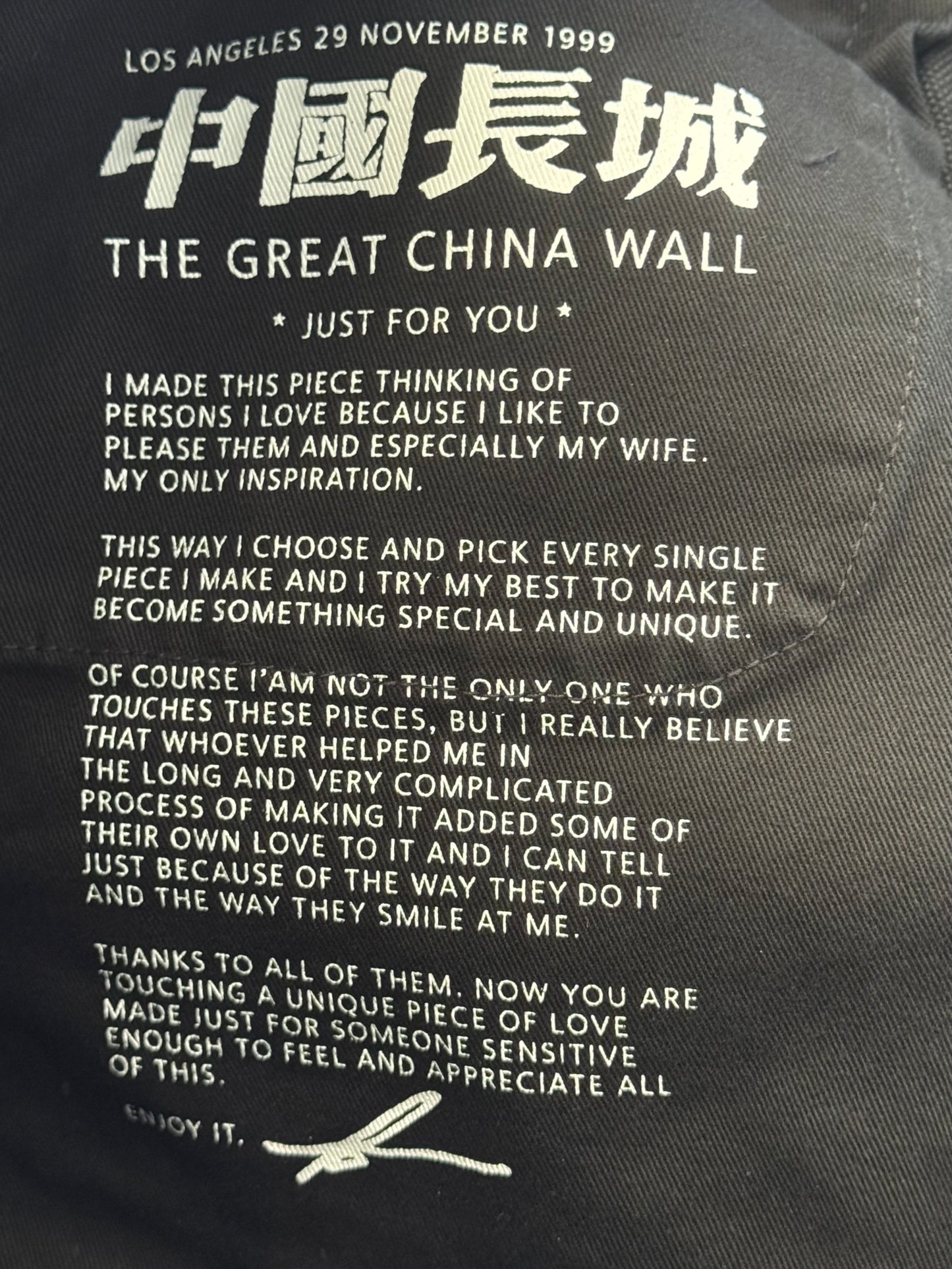 SS26 SUPREME THE GREAT CHINA WALL DOUBLE KNEE PANTS - BLACK