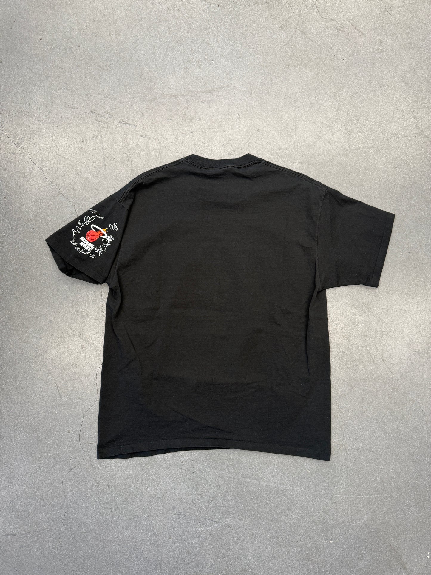 1992 MIAMI HEAT SHATTERED BACKBOARD TEE (RED BAR ANVIL TAG) - XL