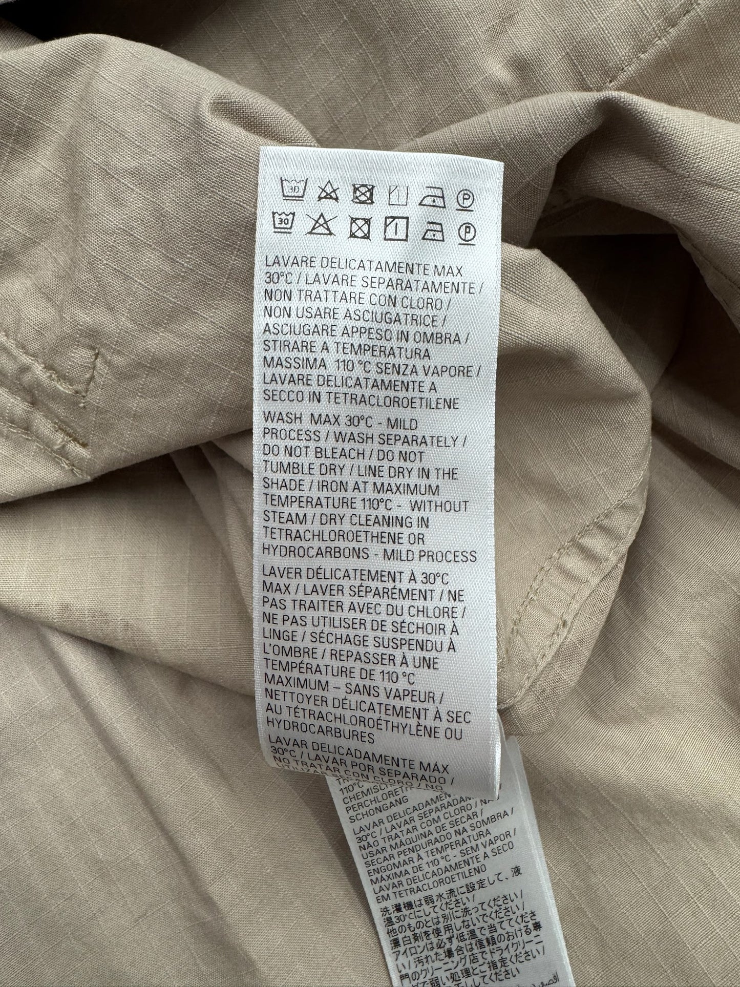 BALENCIAGA RIPSTOP CAMO OVERSIZED CARGO SHIRT (NWT)