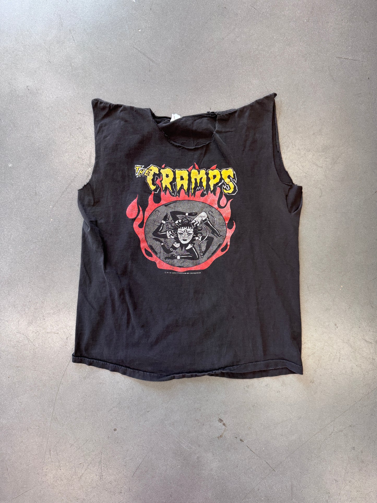 1990 THE CRAMPS AT READING CUT-OFF TEE