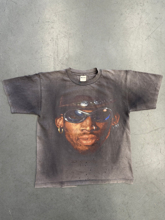 90'S DENNIS RODMAN COWBOY HAT FADED TEE (MURINA TAG)