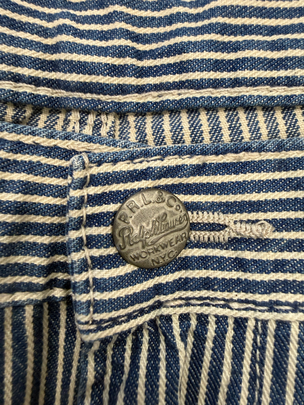 POLO RALPH LAUREN DUNGAREE FIT HICKORY-STRIPE WORKWEAR PANT