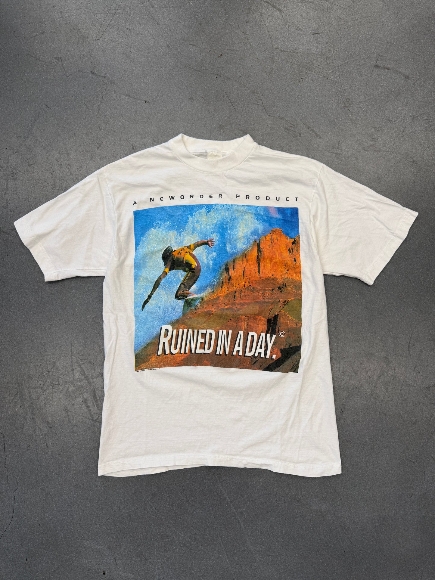 1993 A NEW ORDER PRODUCTION RUINED IN A DAY TEE (PURE COTTON TAG)