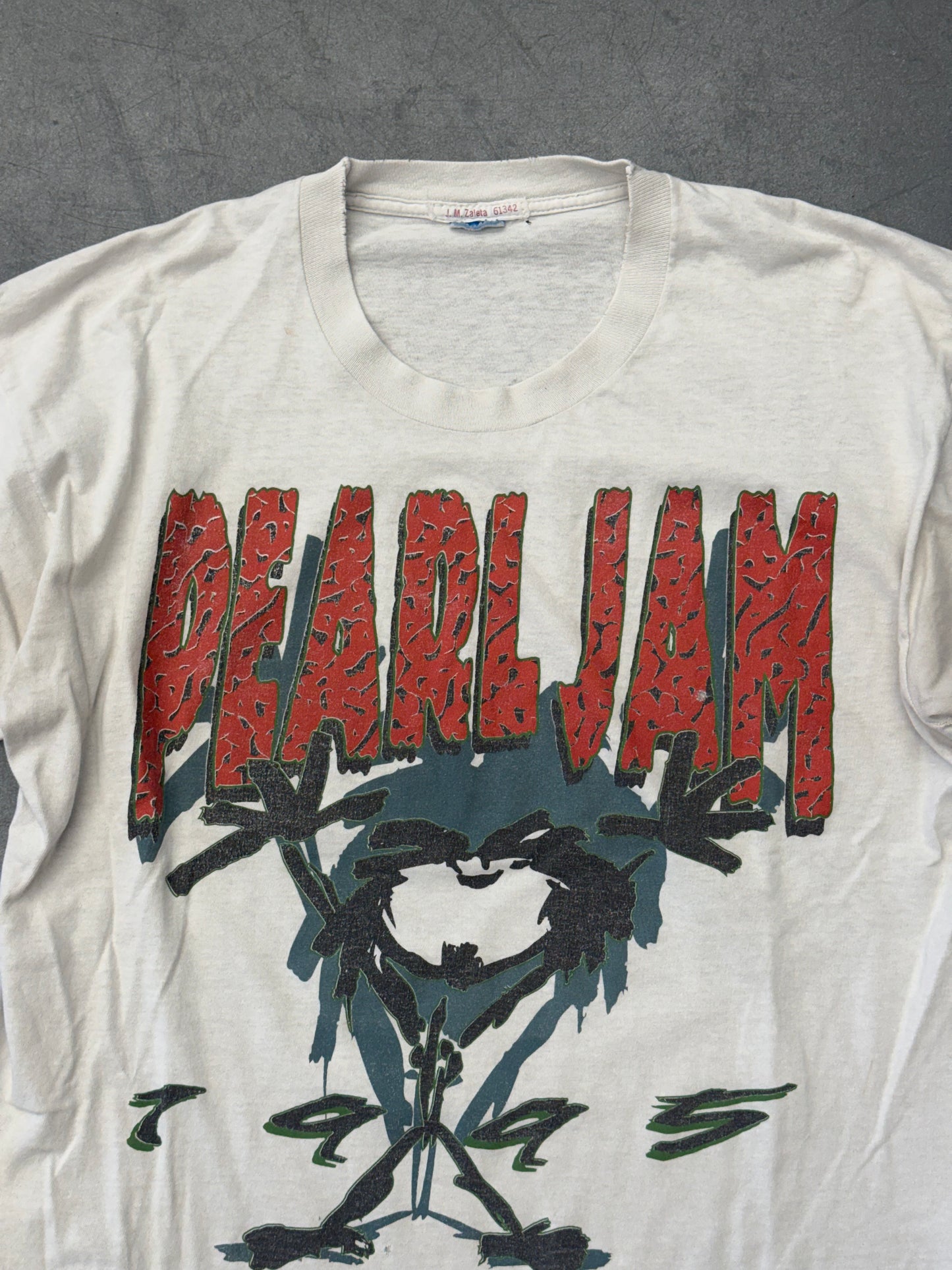 1995 PEARL JAM TOUR 95 TEE (CUT TAG)