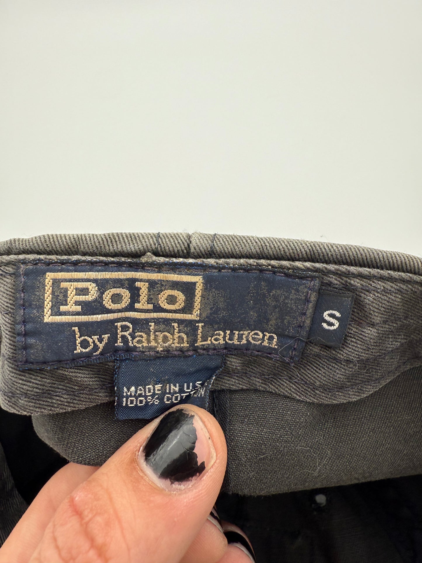 RL-93 POLO RALPH LAUREN LONG BILL FITTED CAP