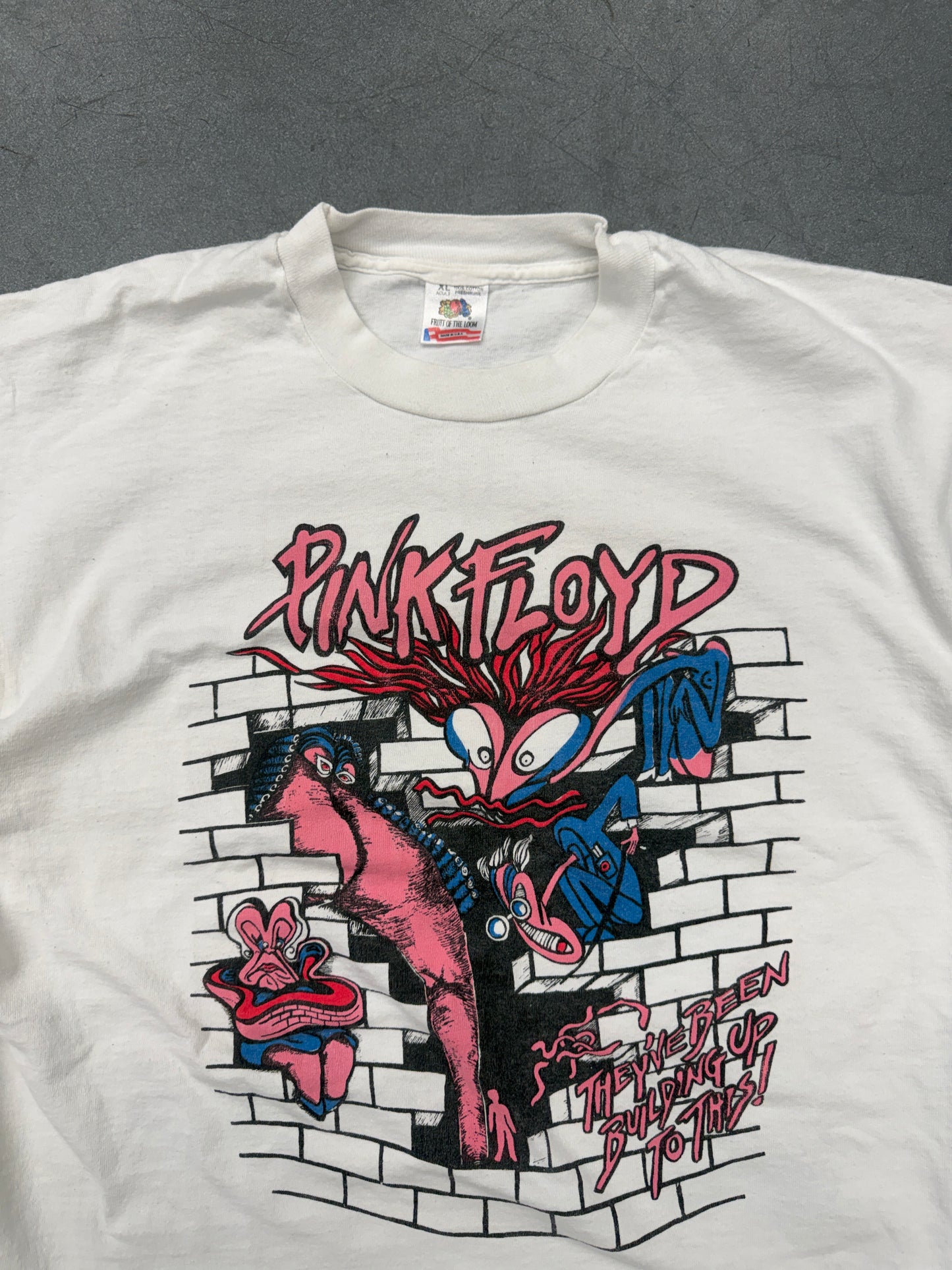 1994 PINK FLOYD U.S. TOUR THEY'VE BEEN BUILDING UP TO THIS! TEE (FOTL TAG)