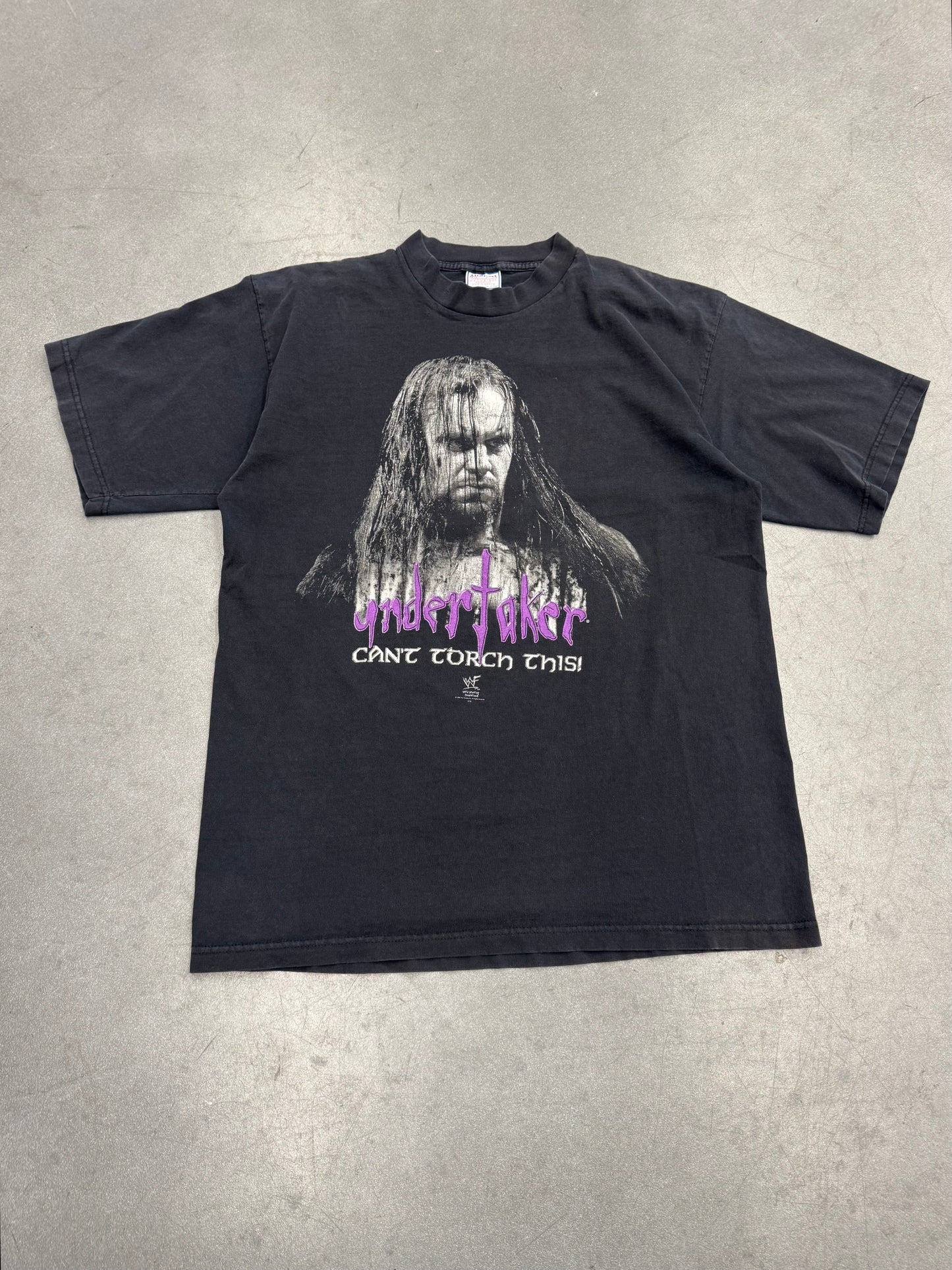 1998 UNDERTAKER CAN'T TORCH THIS! WWF TEE (ALL SPORT TAG)