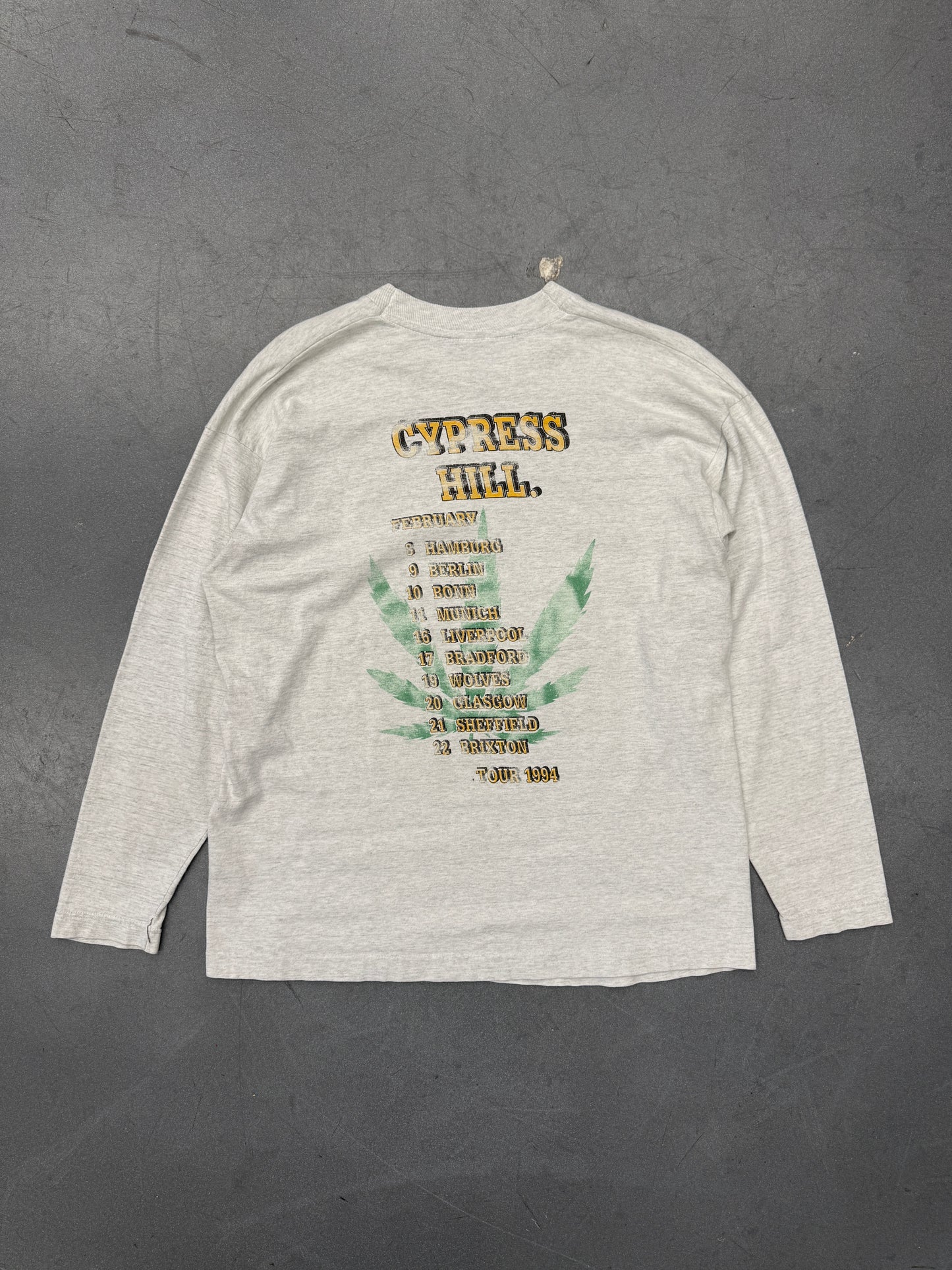 1994 CYPRESS HILLS SKELETON WEED PLANT L/S TEE (PULLED TAG)