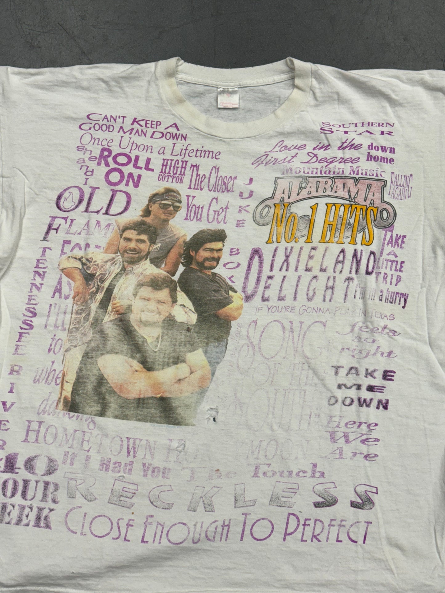 90S ALABAMA NO. 1 HITS AOP TEE (FOTL TAG)